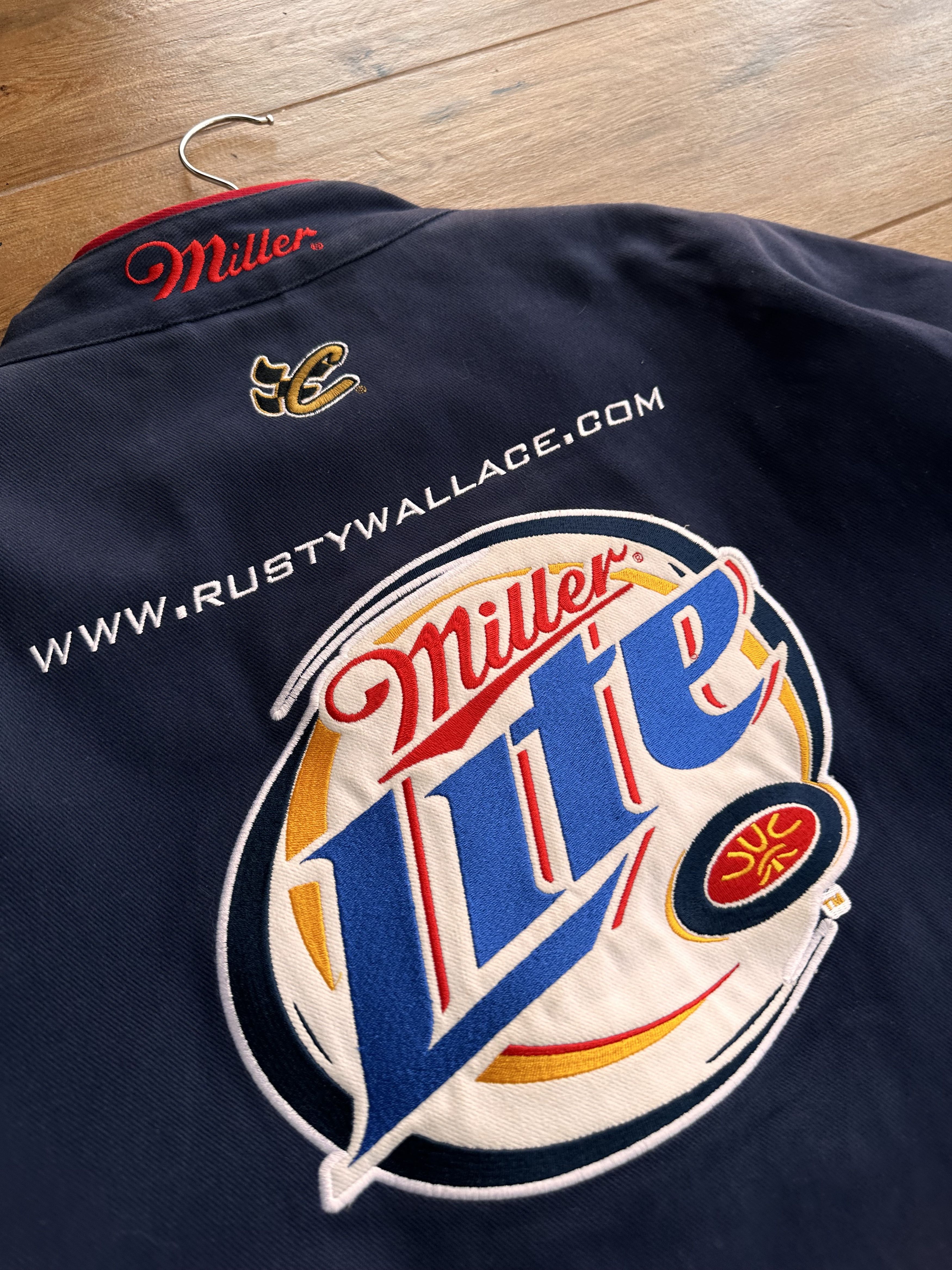NASCAR Vintage Rusty Wallace NASCAR Miller Lite Chase Racing Jacket Size US XL / EU 56 / 4 - 19 Thumbnail