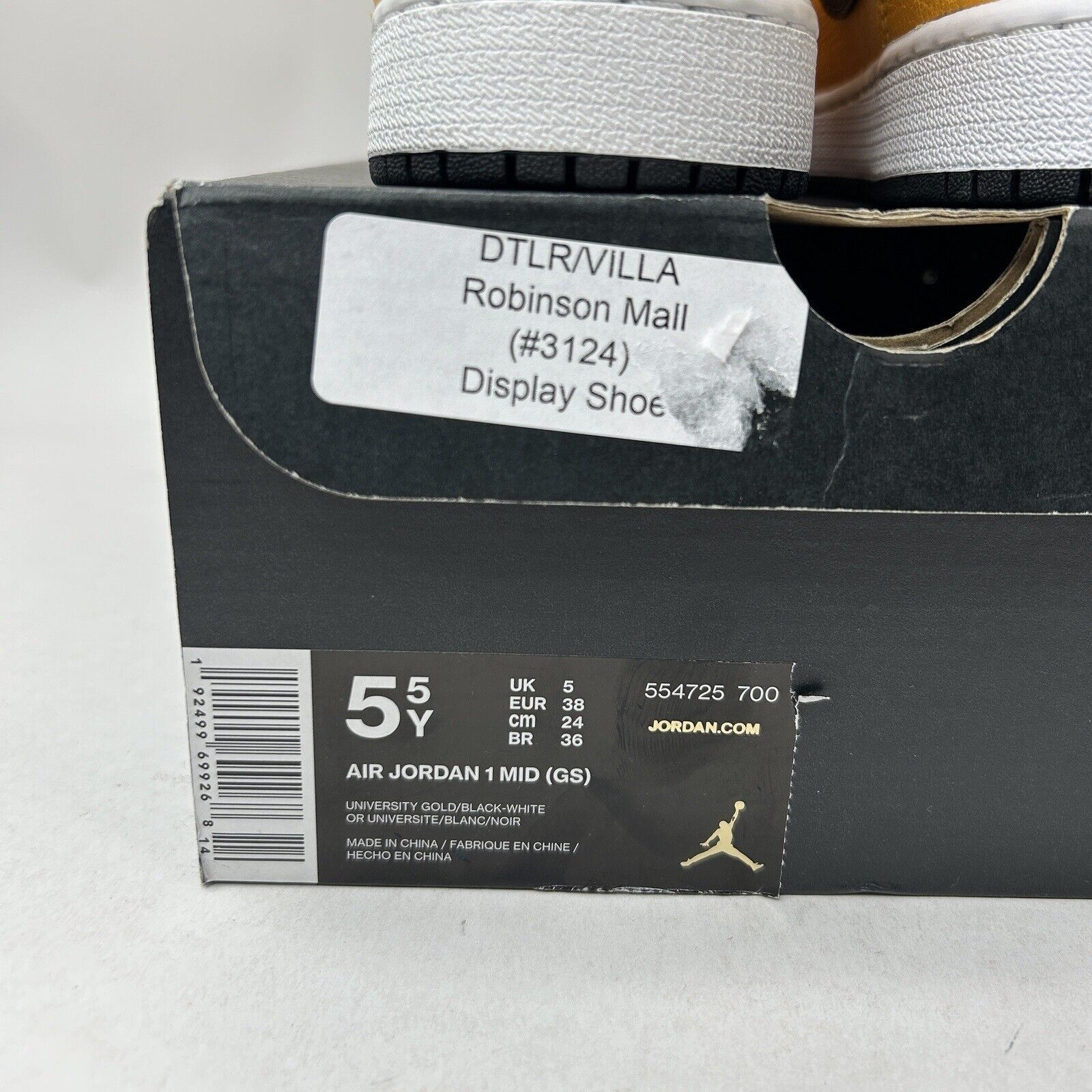 Nike Nike Air Jordan 1 Mid GS “University Gold” 2023 Size US 7 / IT 37 - 5 Thumbnail