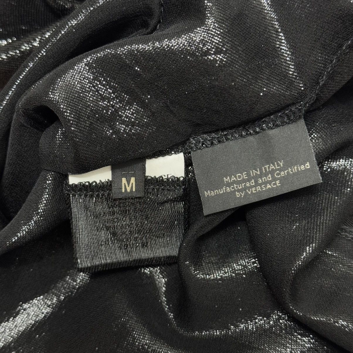 Versace Fall 2013 Versace Metallic Silk Shimmer Medusa T-Shirt Size M / US 6-8 / IT 42-44 - 12 Thumbnail