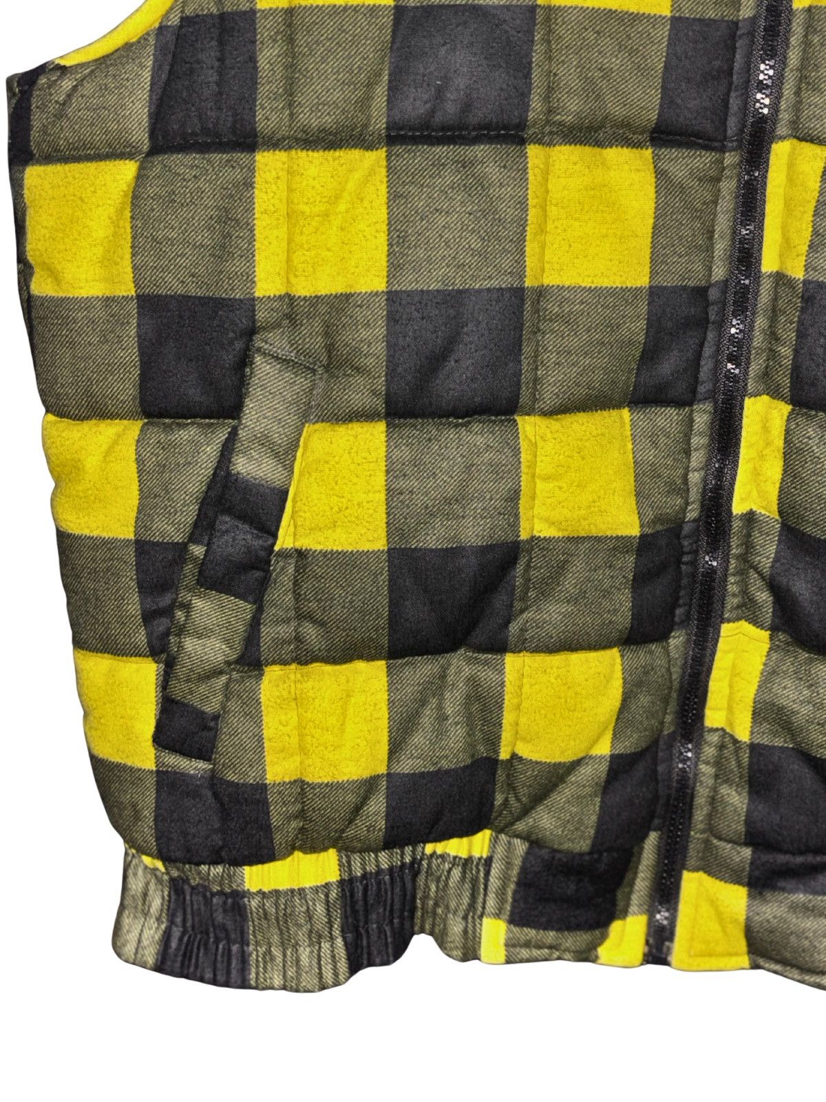 Greatland Apparel Men’s Vintage Yellow Plaid Puffy Flannel Vest Size US L / EU 52-54 / 3 - 3 Thumbnail