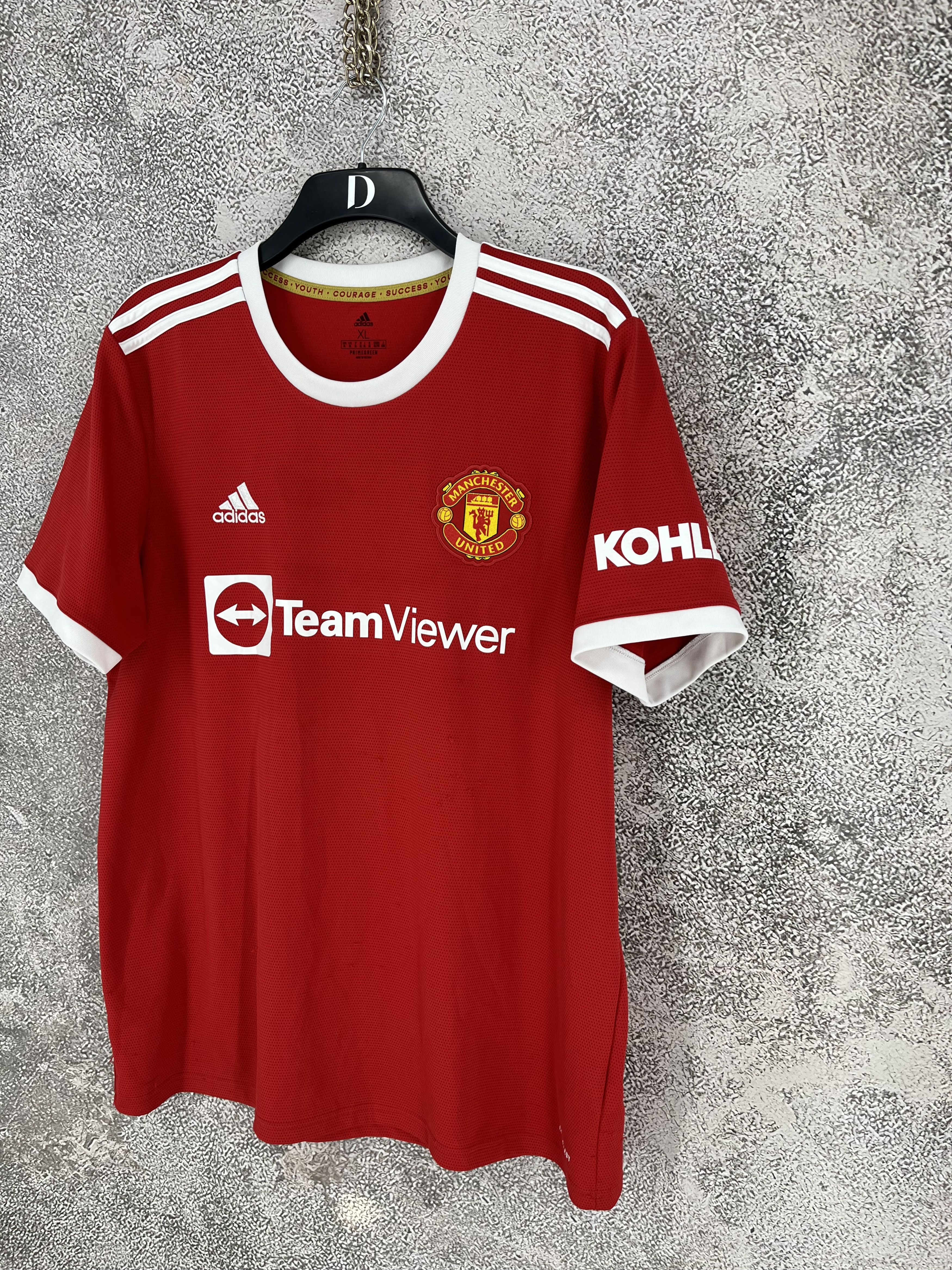 Adidas RARE Manchester United Adidas Home Football Soccer Jersey Size US XL / EU 56 / 4 - 3 Thumbnail