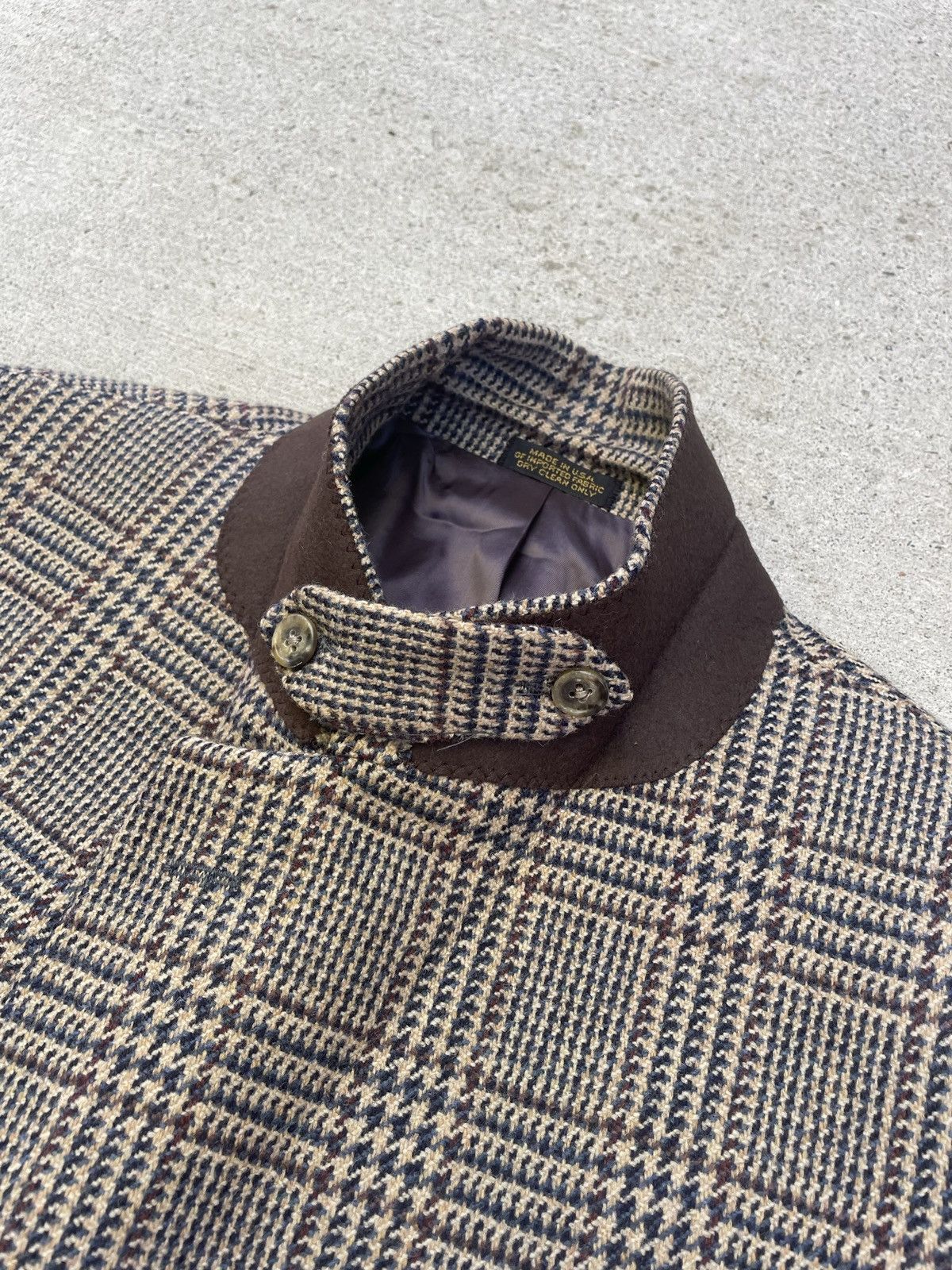 Eddie Bauer × Vintage Eddie Bauer Houndstooth Plaid Tweed Sport Coat Size 44R - 4 Thumbnail