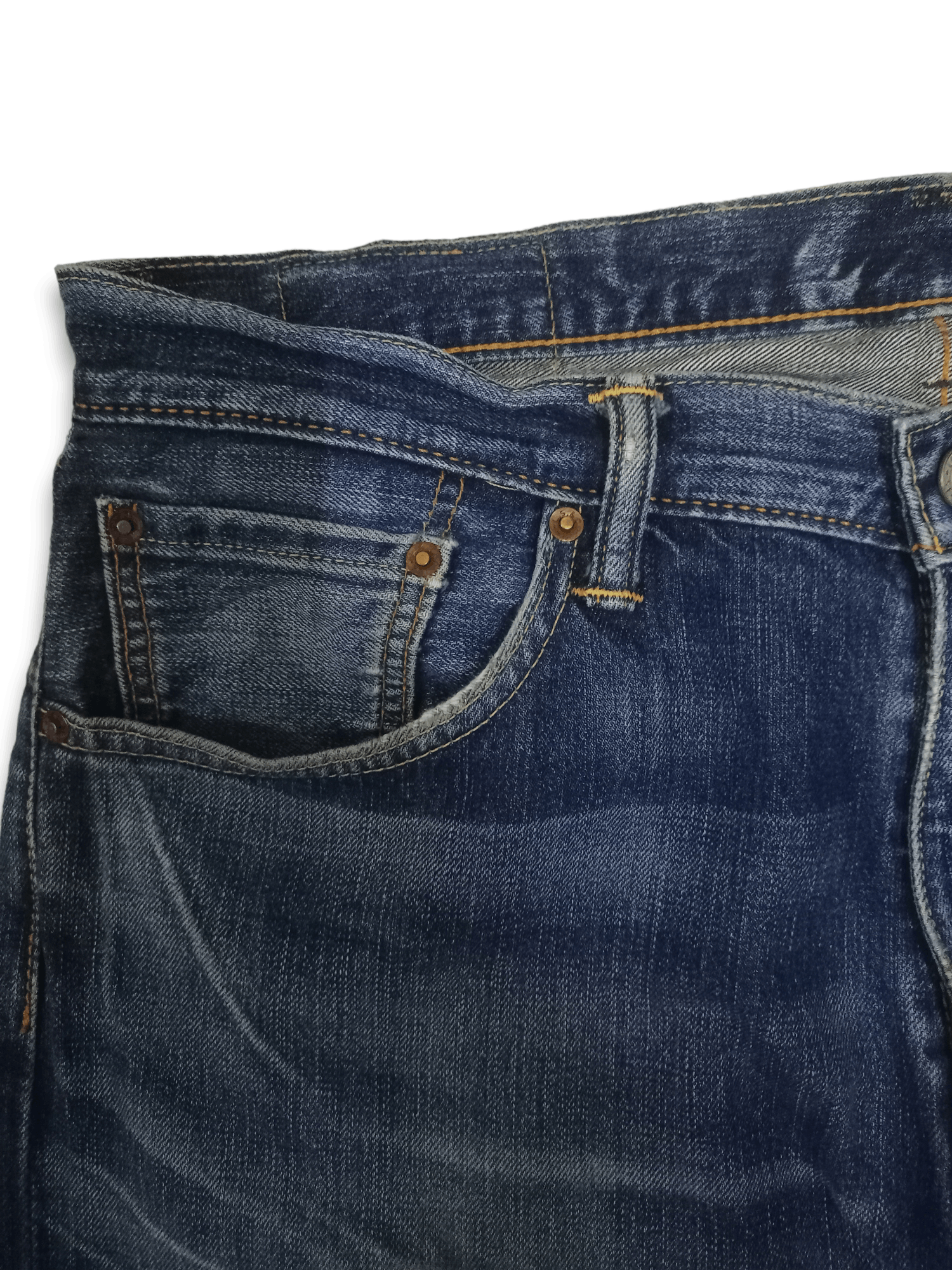 Levi's Vintage Levis 503 Blue Wash Loose Distressed Jeans Size US 36 / EU 52 - 4 Thumbnail