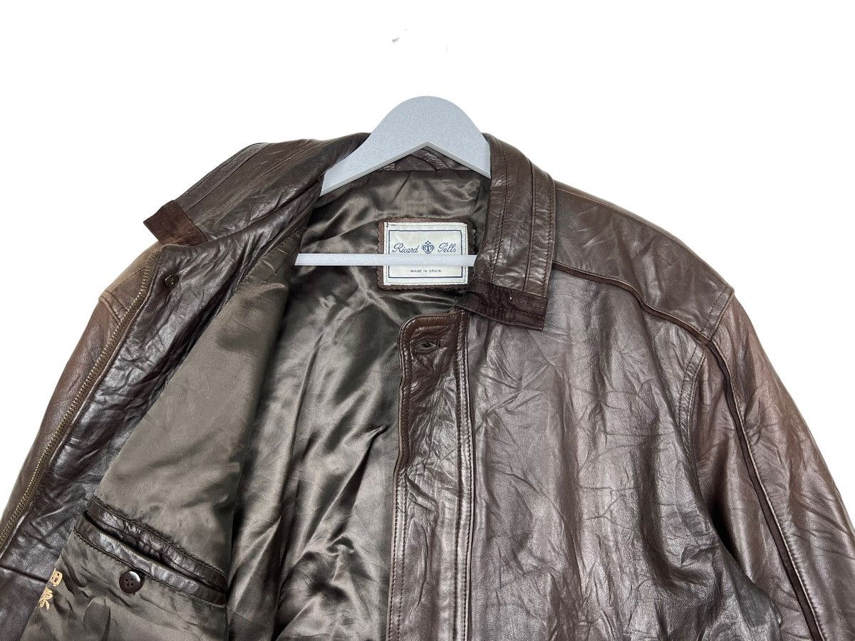Designer 🔥 VINTAGE RICARD PELLS LEATHER JACKET MADE IN SPAIN Size US M / EU 48-50 / 2 - 10 Thumbnail