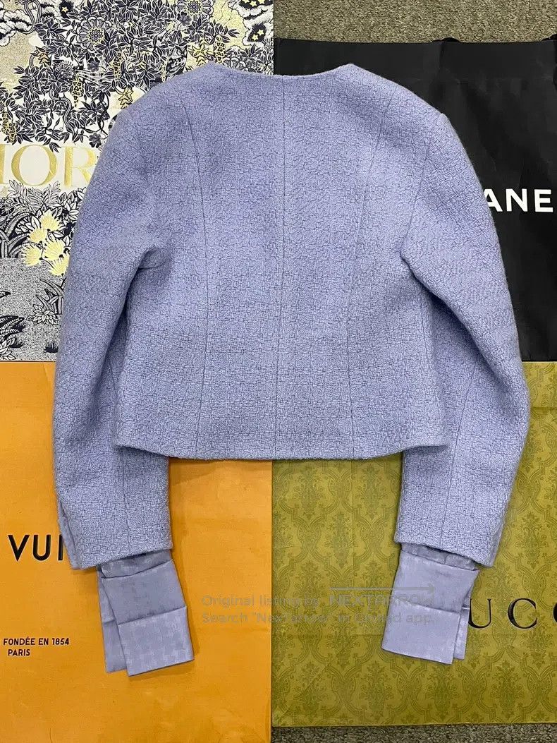 Chanel Chanel 24A purple V-neck jacket Size XS / US 0-2 / IT 36-38 - 2 Thumbnail