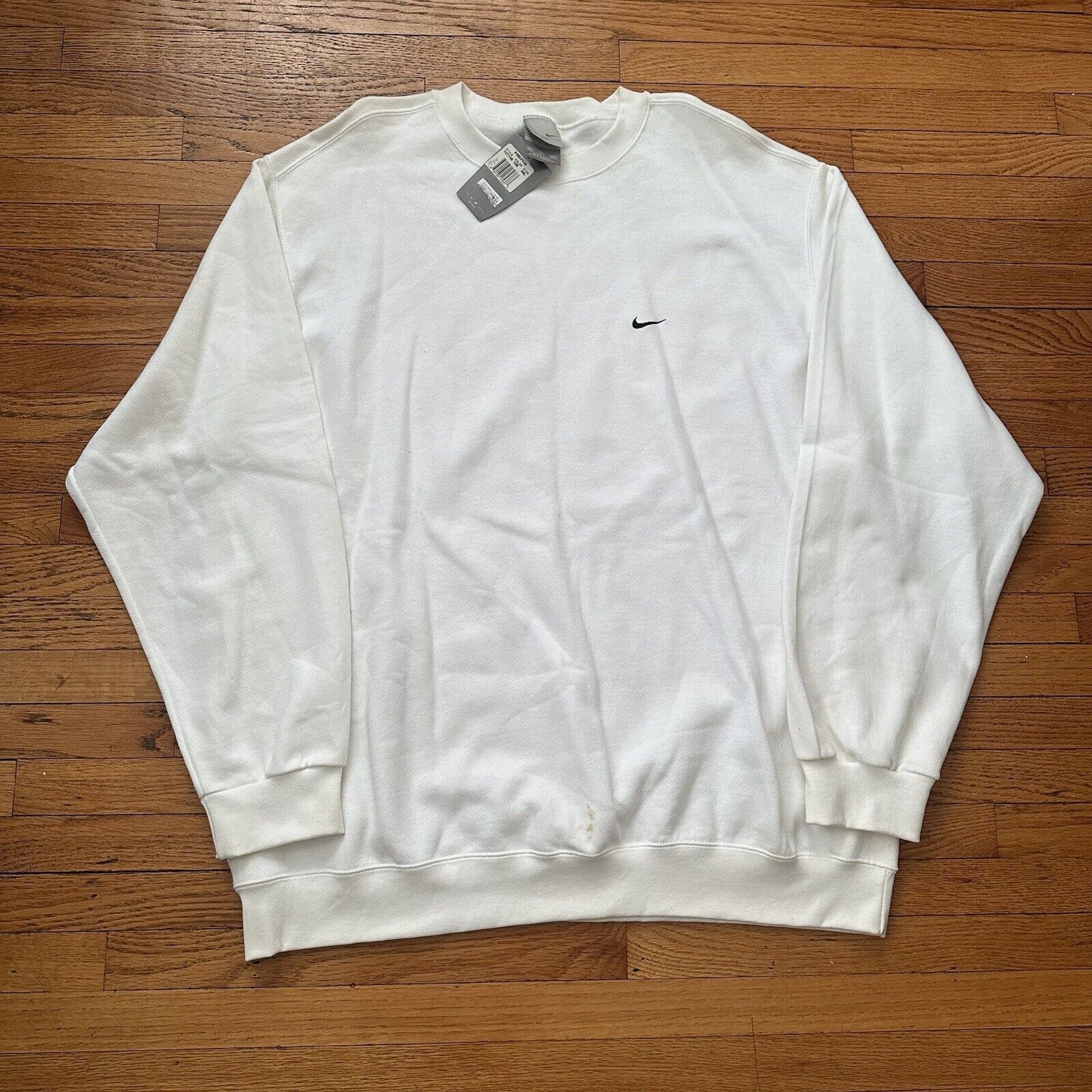Nike × Vintage NWT Vintage Y2K Nike Essential Swoosh Check Sweatshirt Size US XXL / EU 58 / 5 - 2 Thumbnail