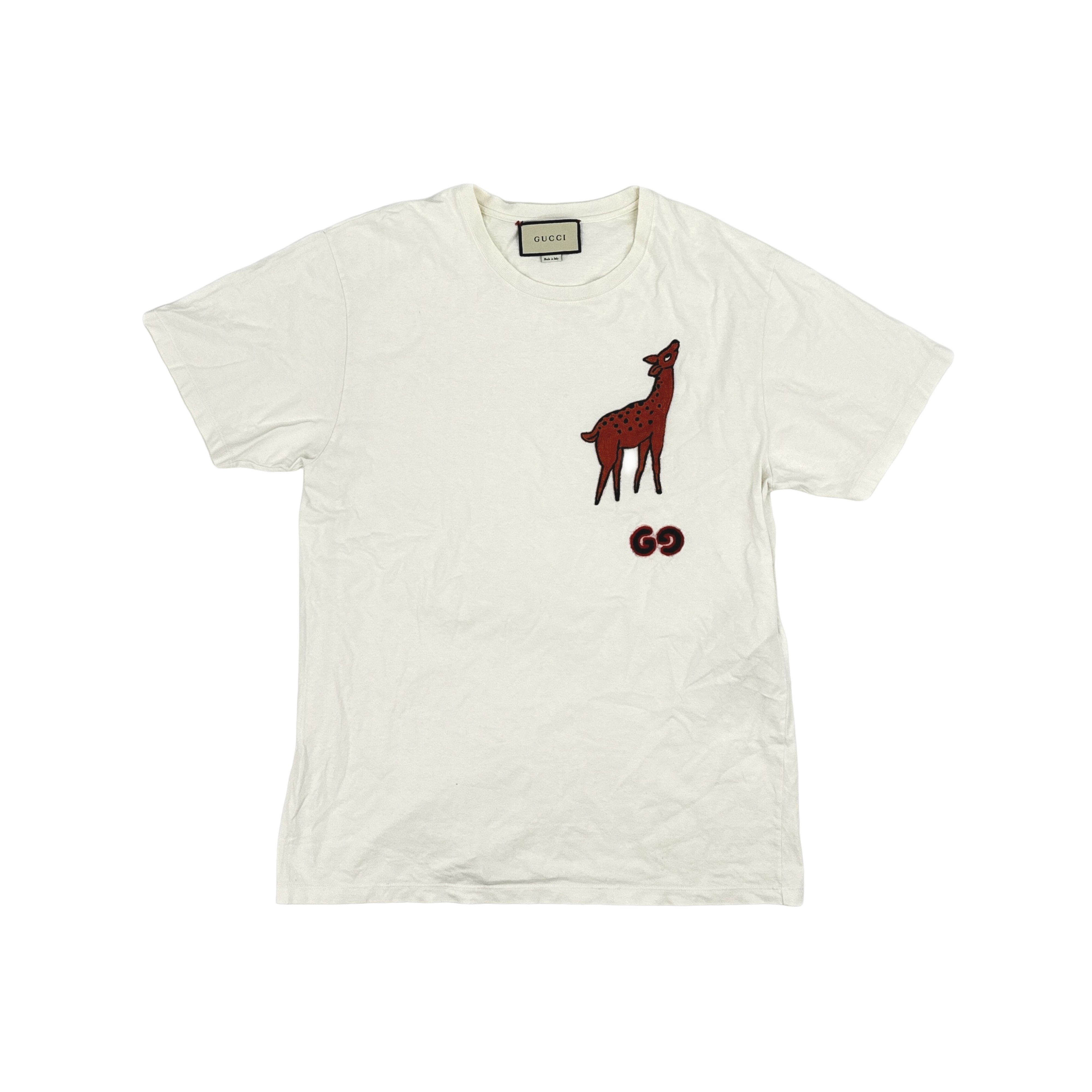 Gucci Gucci Deer Patch GG Logo T-Shirt Size L Size US L / EU 52-54 / 3 - 1 Thumbnail