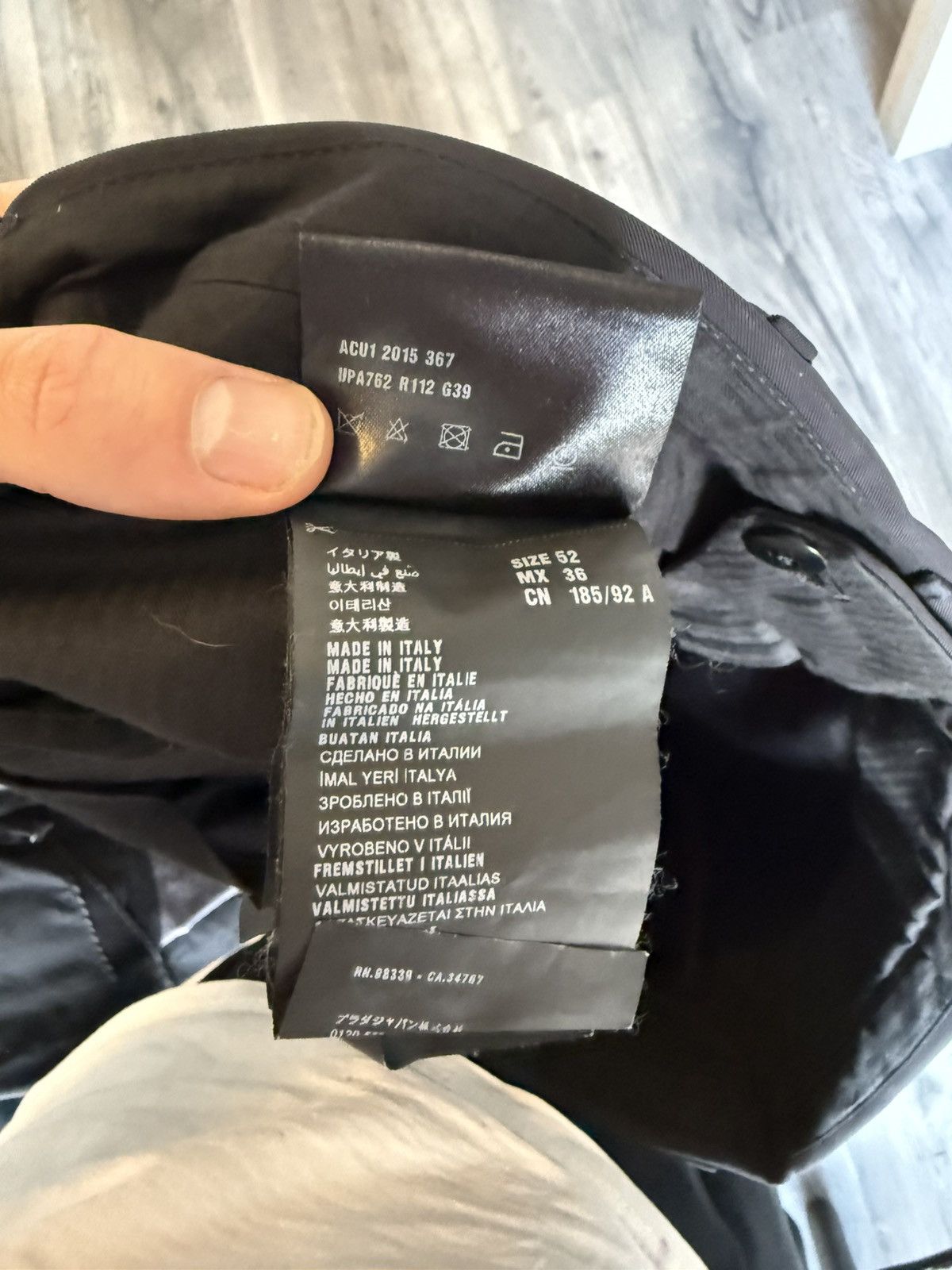 Prada Prada Navy Nylon Trousers with Cuffed Hem – Size 52 Size US 36 / EU 52 - 14 Thumbnail