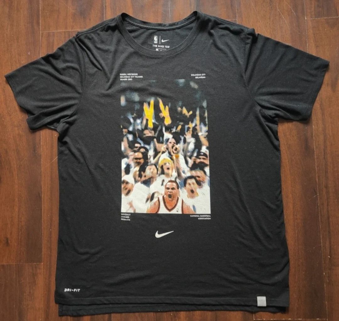 Nike Nike NBA Russell Westbrook Oklahoma City Thunder Dry Tee XL Size US XL / EU 56 / 4 - 1 Thumbnail