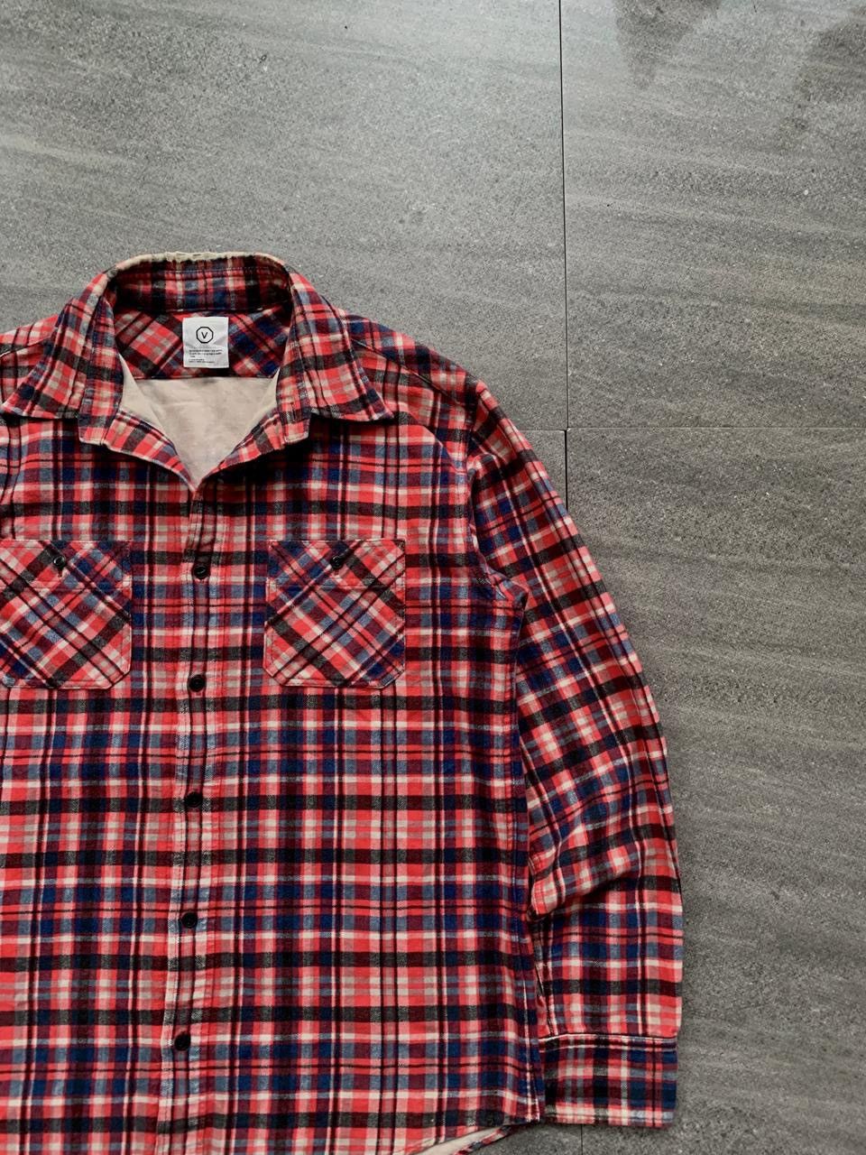 Visvim FREE TAX! 2000s Thick Plaid Flannel Shirt Size US M / EU 48-50 / 2 - 2 Thumbnail