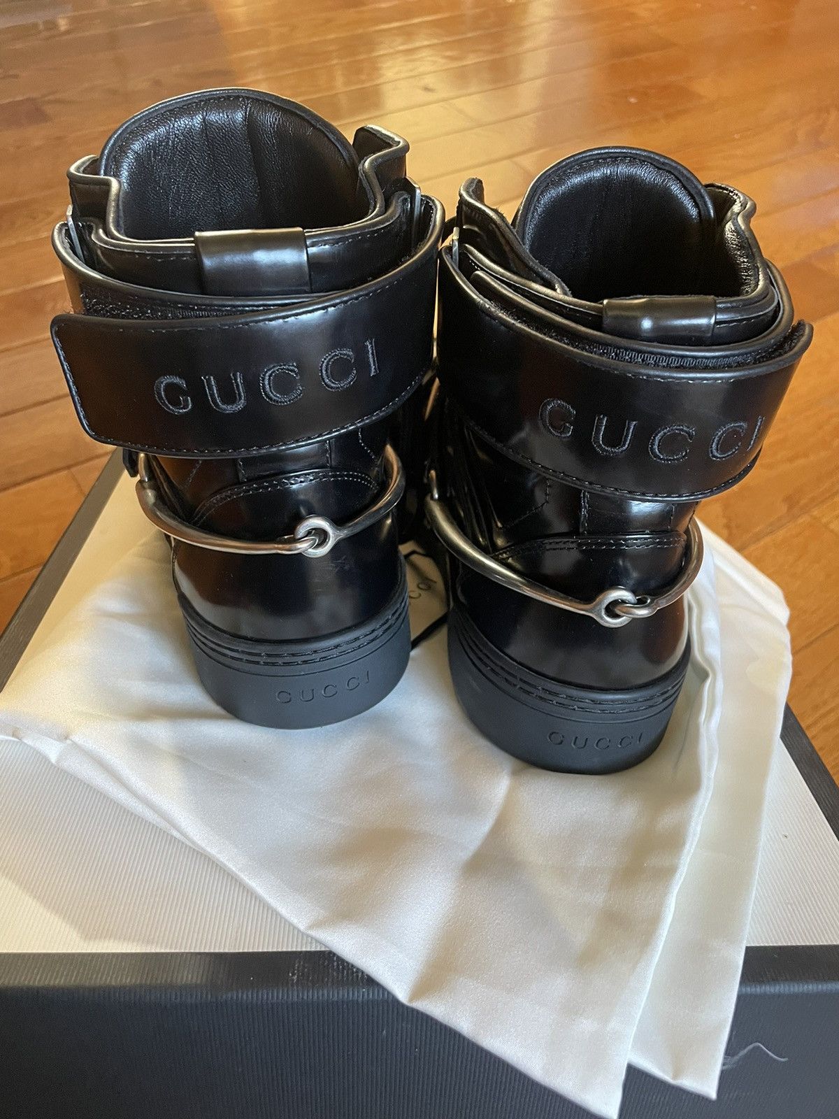 Gucci MENS GUCCI MANGUM HIGH TOPS Size US 8 / EU 41 - 6 Thumbnail