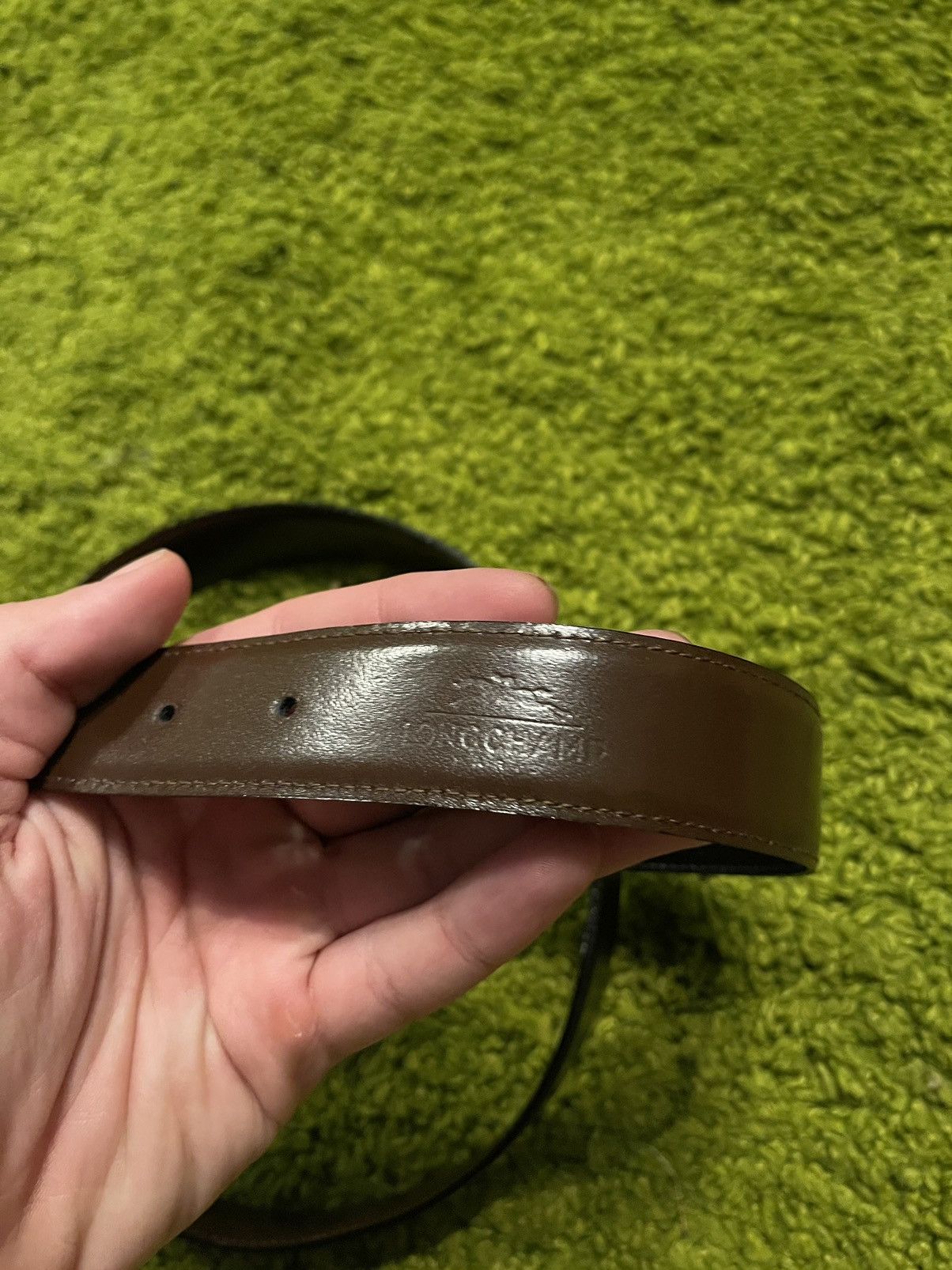 Cowboy Equipment × Genuine Leather × Longchamp Longchamp real leather belt Size 36 - 8 Thumbnail