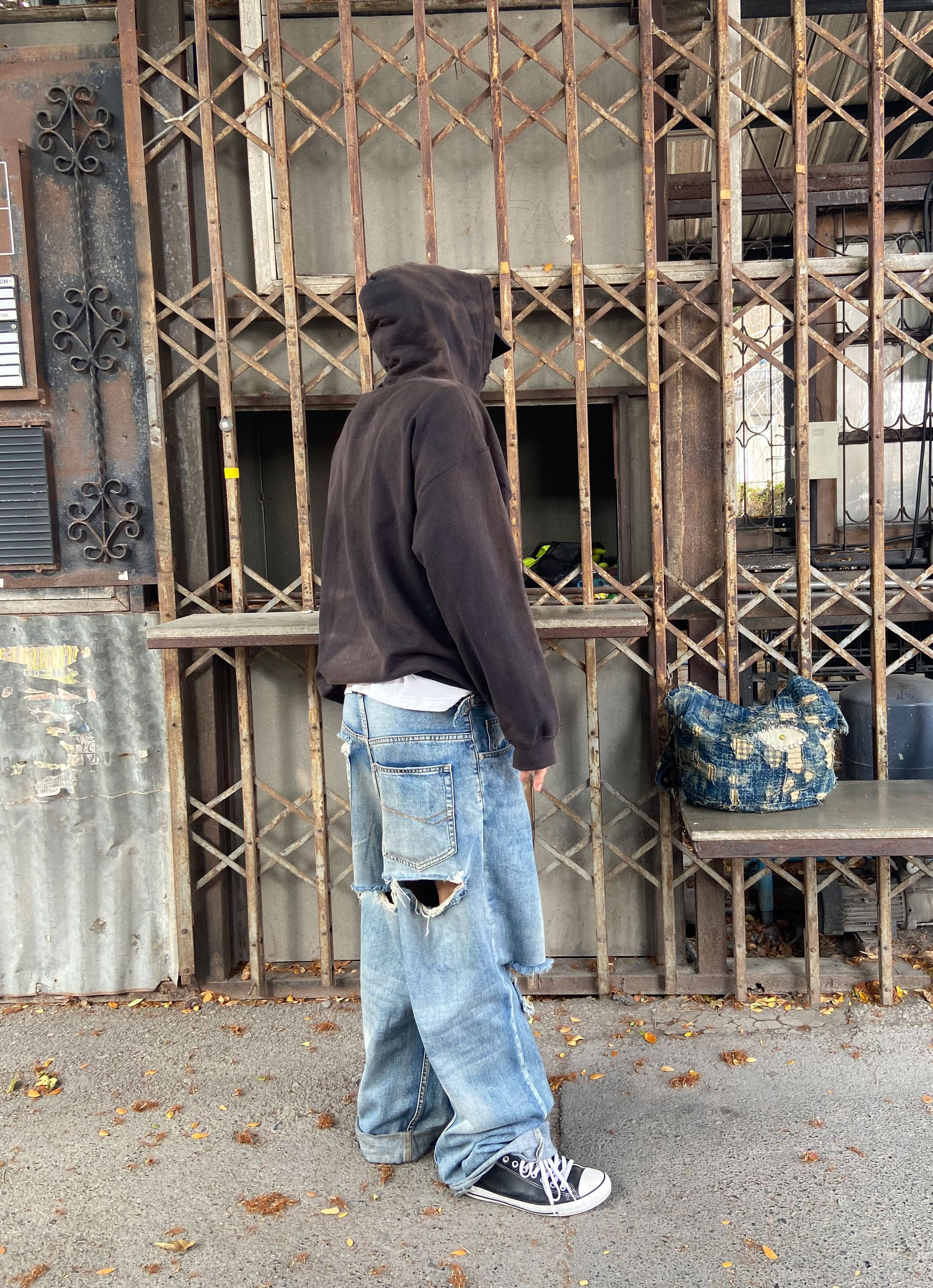 Vintage Thrashed Distressed & Faded "HONDA" Hoodie ERD Grunge Size US XL / EU 56 / 4 - 15 Thumbnail