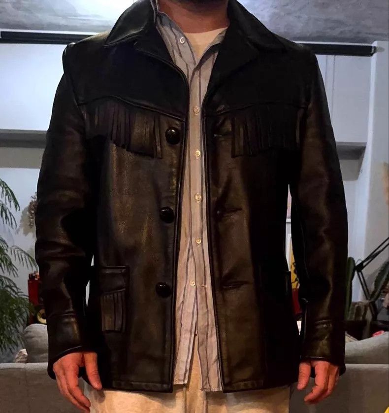 Schott Schott Western tassel leather coat Size US L / EU 52-54 / 3 - 5 Thumbnail