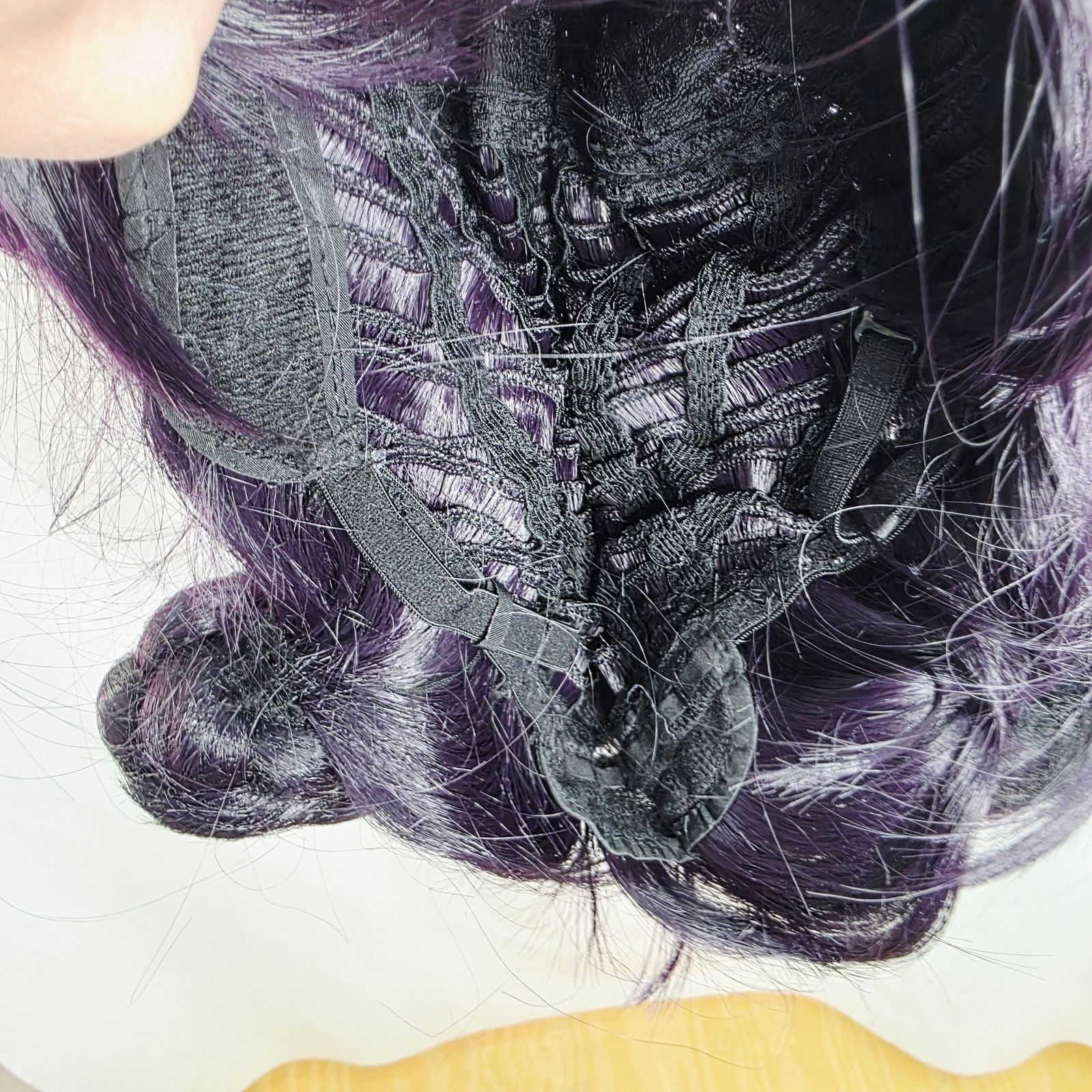 Other Short Black Purple Cosplay Wig with 2 Buns for Women Size ONE SIZE - 10 Thumbnail
