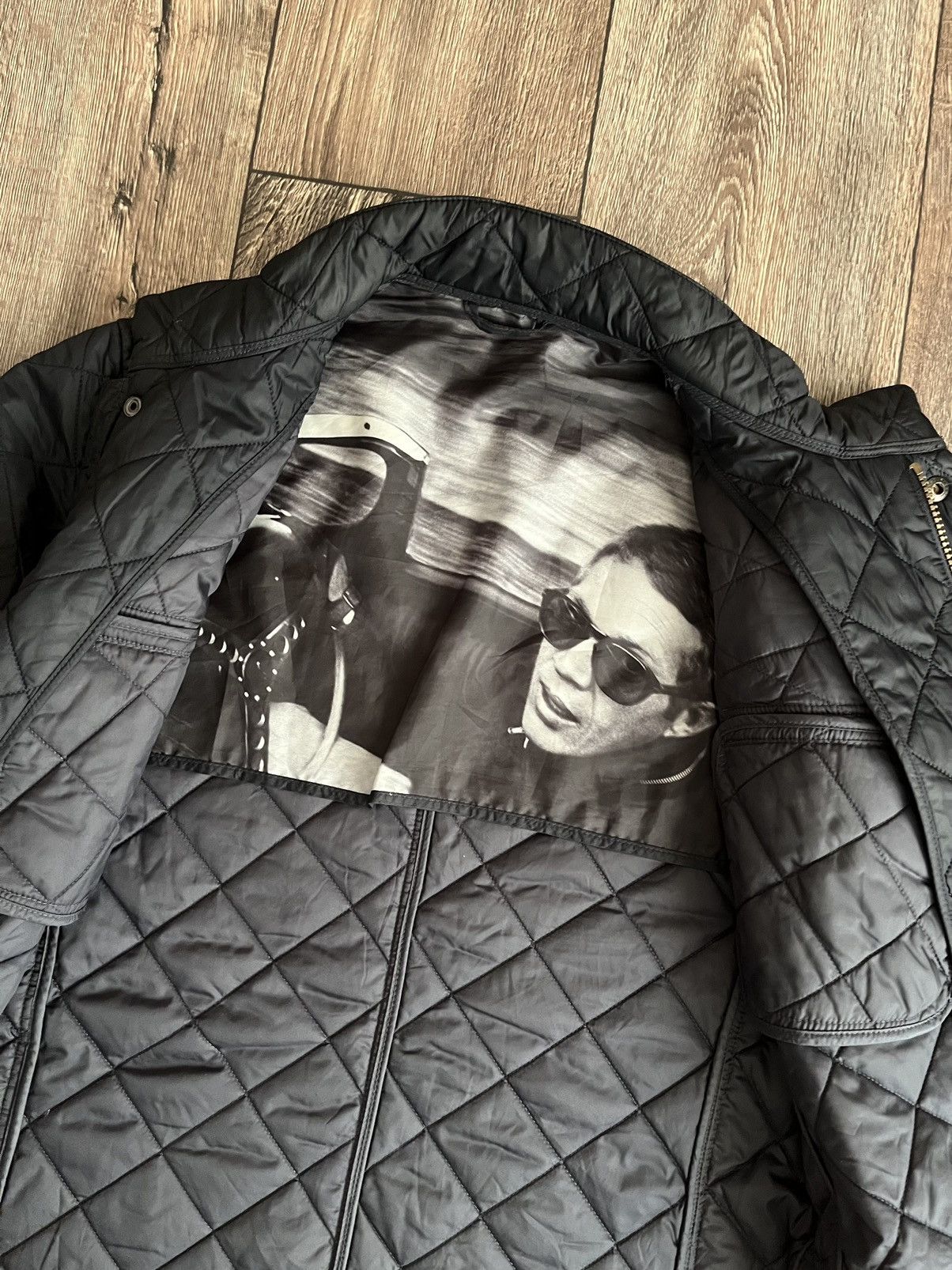 Barbour Barbour Steve McQueen Jeffries Navy Quilted USA Logo Jacket Size US M / EU 48-50 / 2 - 16 Thumbnail