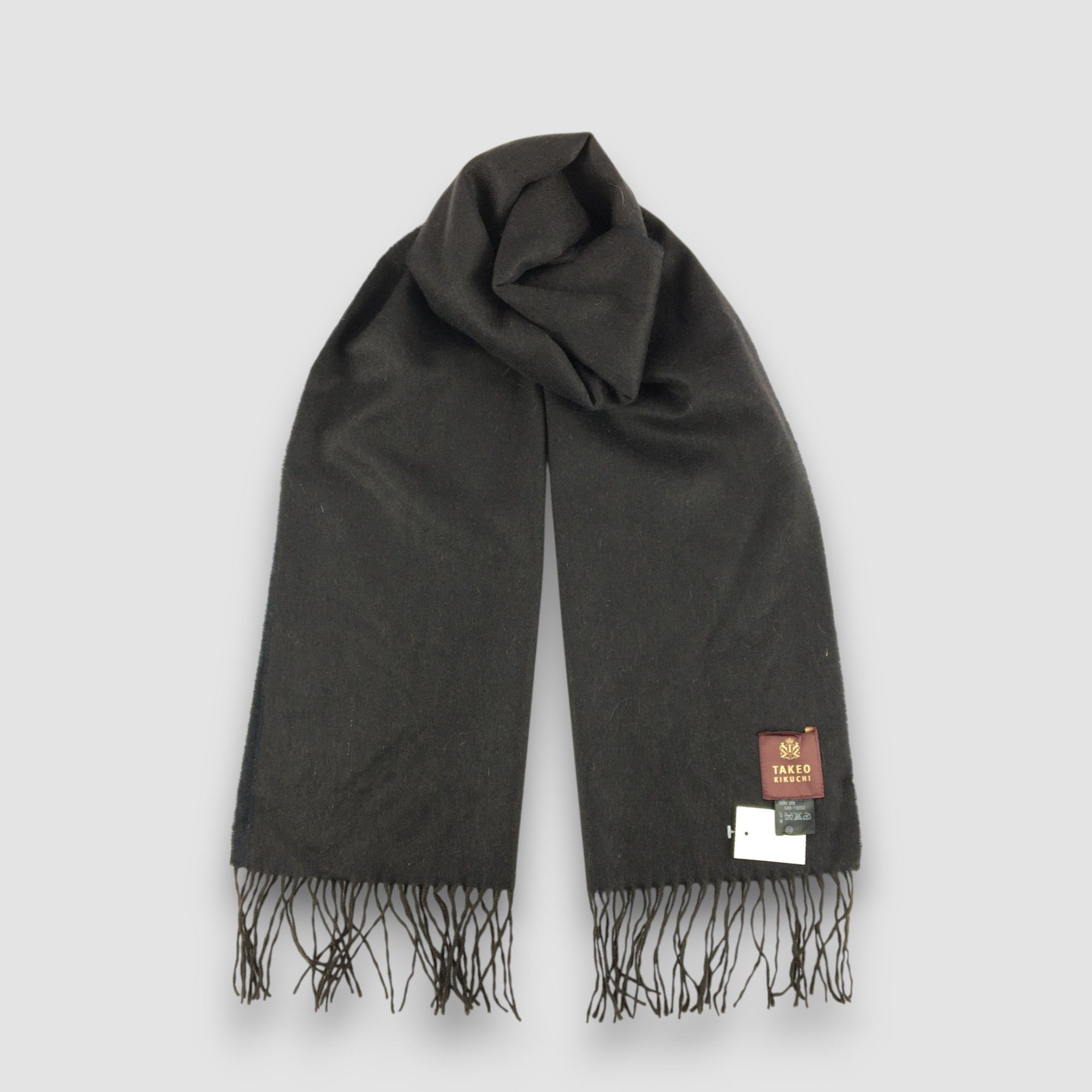 Takeo Kikuchi Vintage Takeo Kikuchi Scarf Muffler Wool Fringe Scarves Size ONE SIZE - 1 Thumbnail