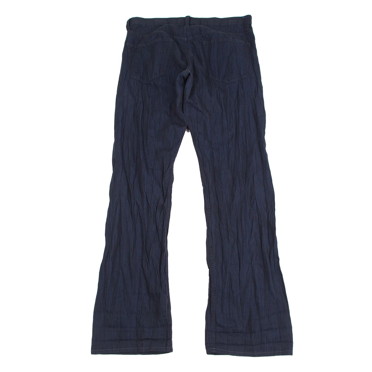Issey Miyake A-POC INSIDE Flower Jacquard Pleated Pants Dark Blue 35 Size US 35 - 14 Thumbnail