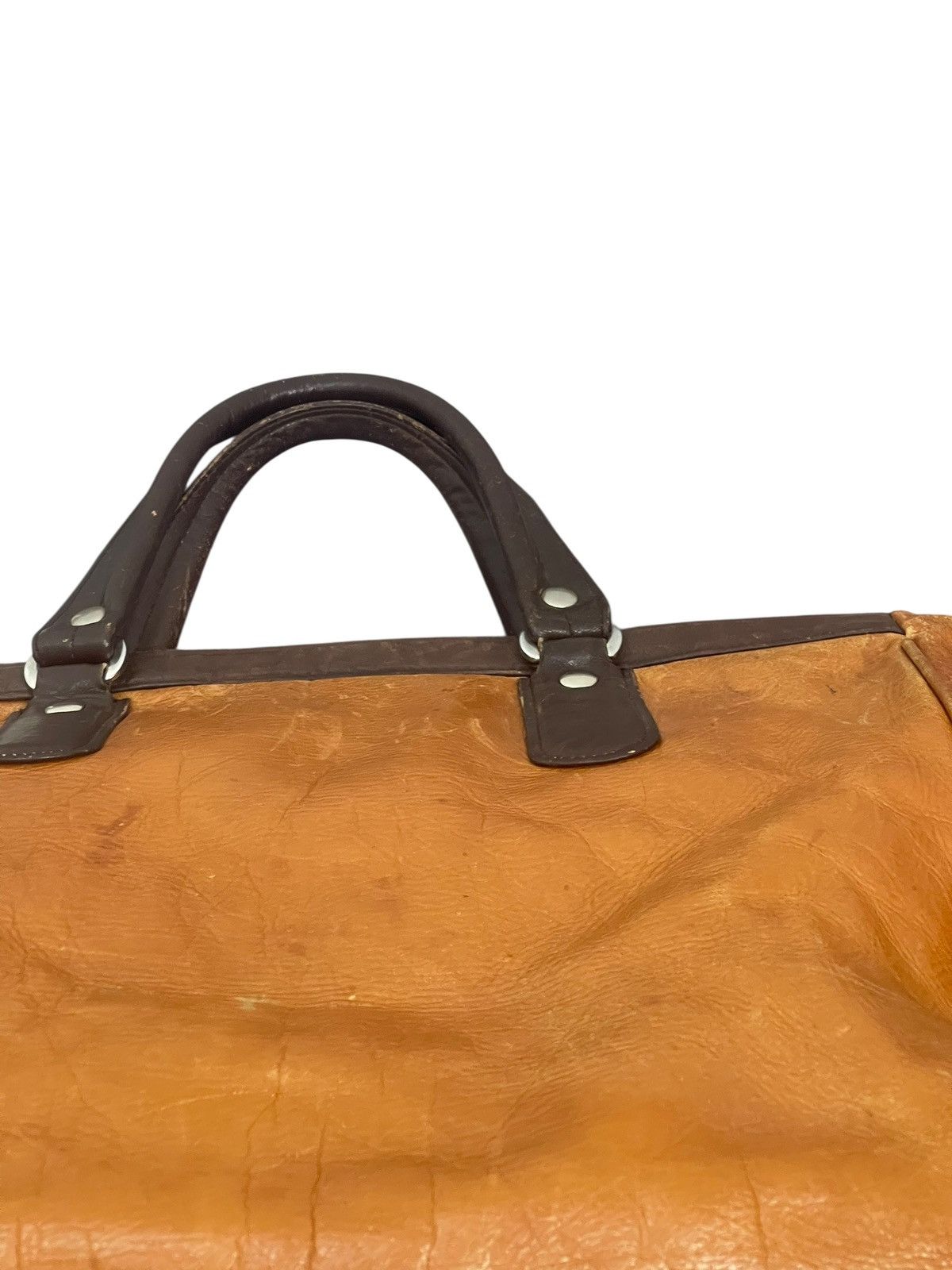 Genuine Leather Full Leather Patina Unknown Japan Duffle Travel Bag 2🟩1 Size ONE SIZE - 17 Thumbnail