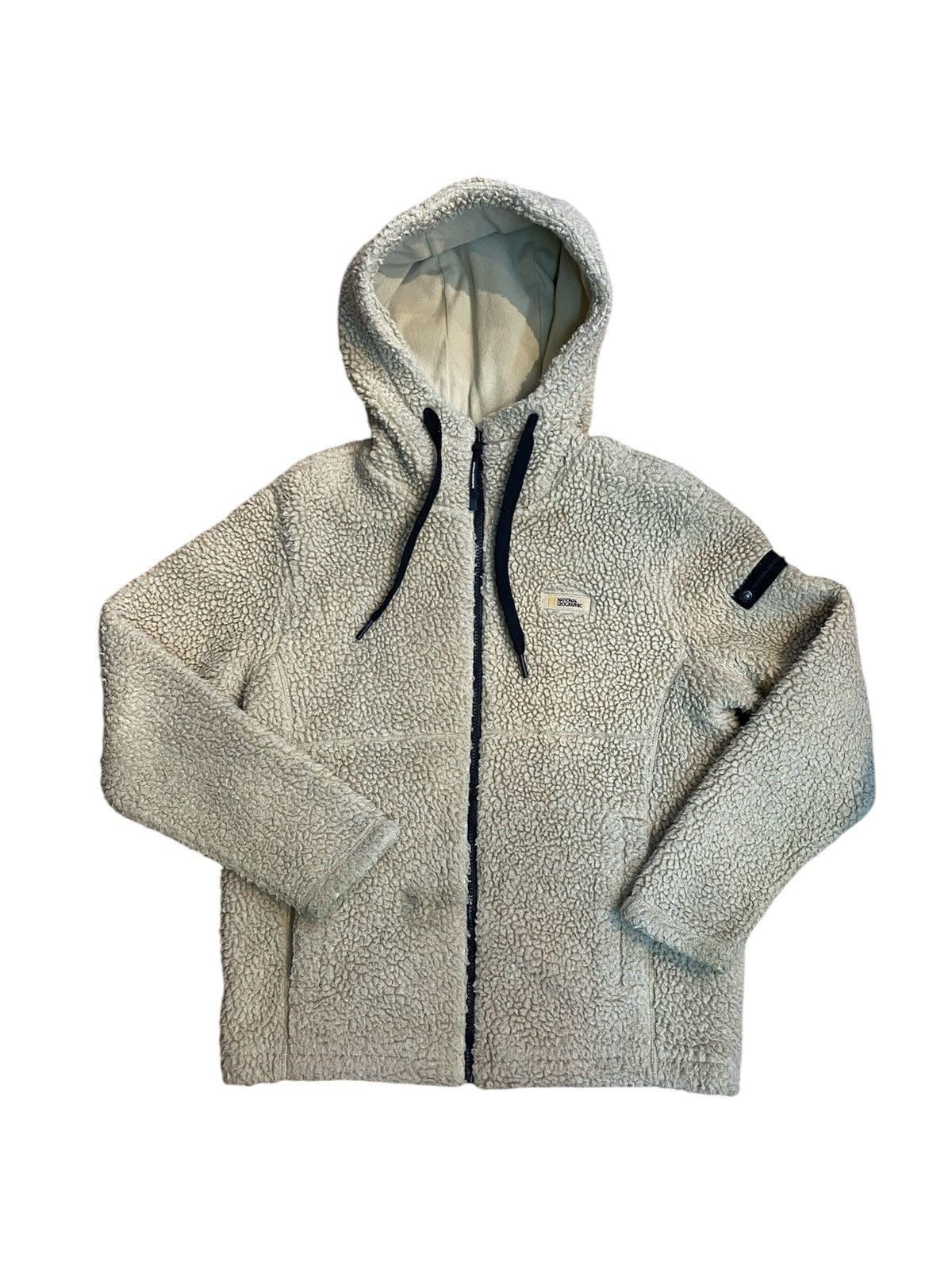 Discount Gnarly Furry Sherpa Tan Hoodie