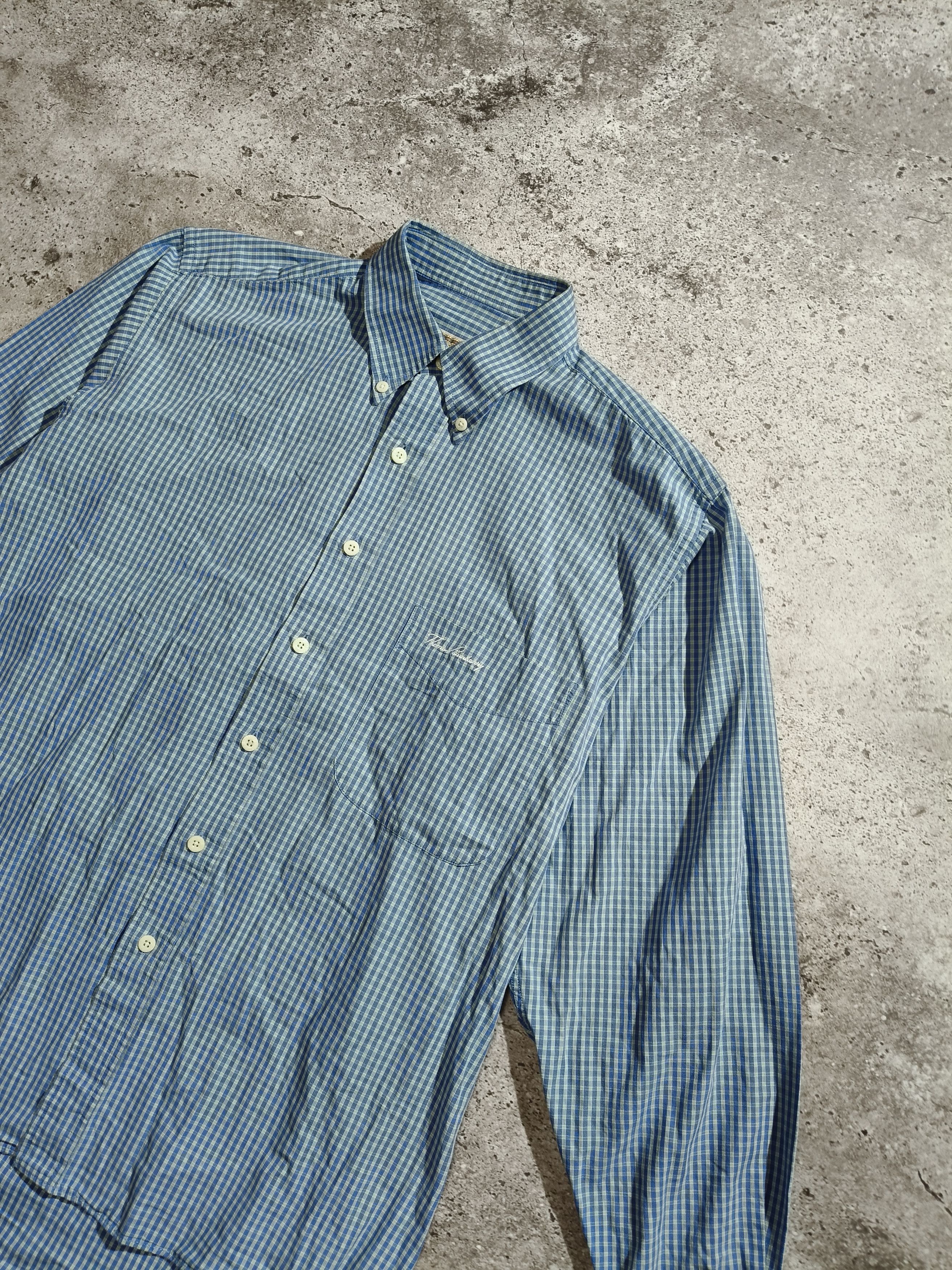 Burberry Thomas Burberry Check Shirt Blue Size M Size US M / EU 48-50 / 2 - 2 Thumbnail