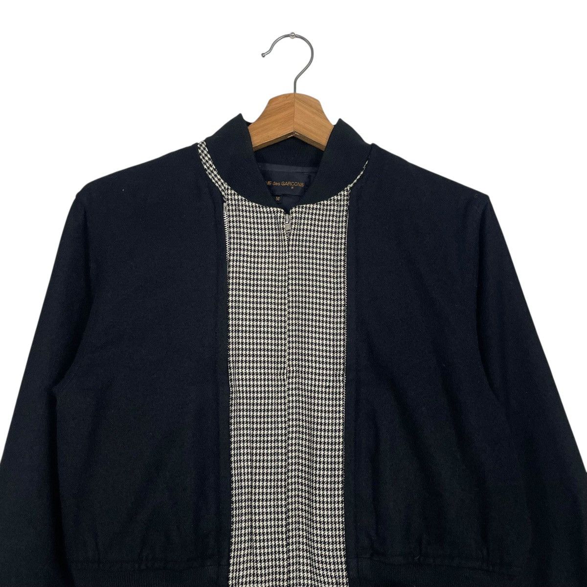 Comme des Garcons AD1989 Comme Des Garcons Double Layer Houndstooth Bomber Size US S / EU 44-46 / 1 - 3 Thumbnail