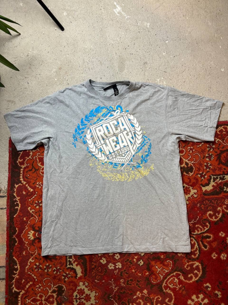 Rocawear × Vintage Vintage Y2K Rocawear hip hop Big logo print t shirt Size US XL / EU 56 / 4 - 1 Thumbnail