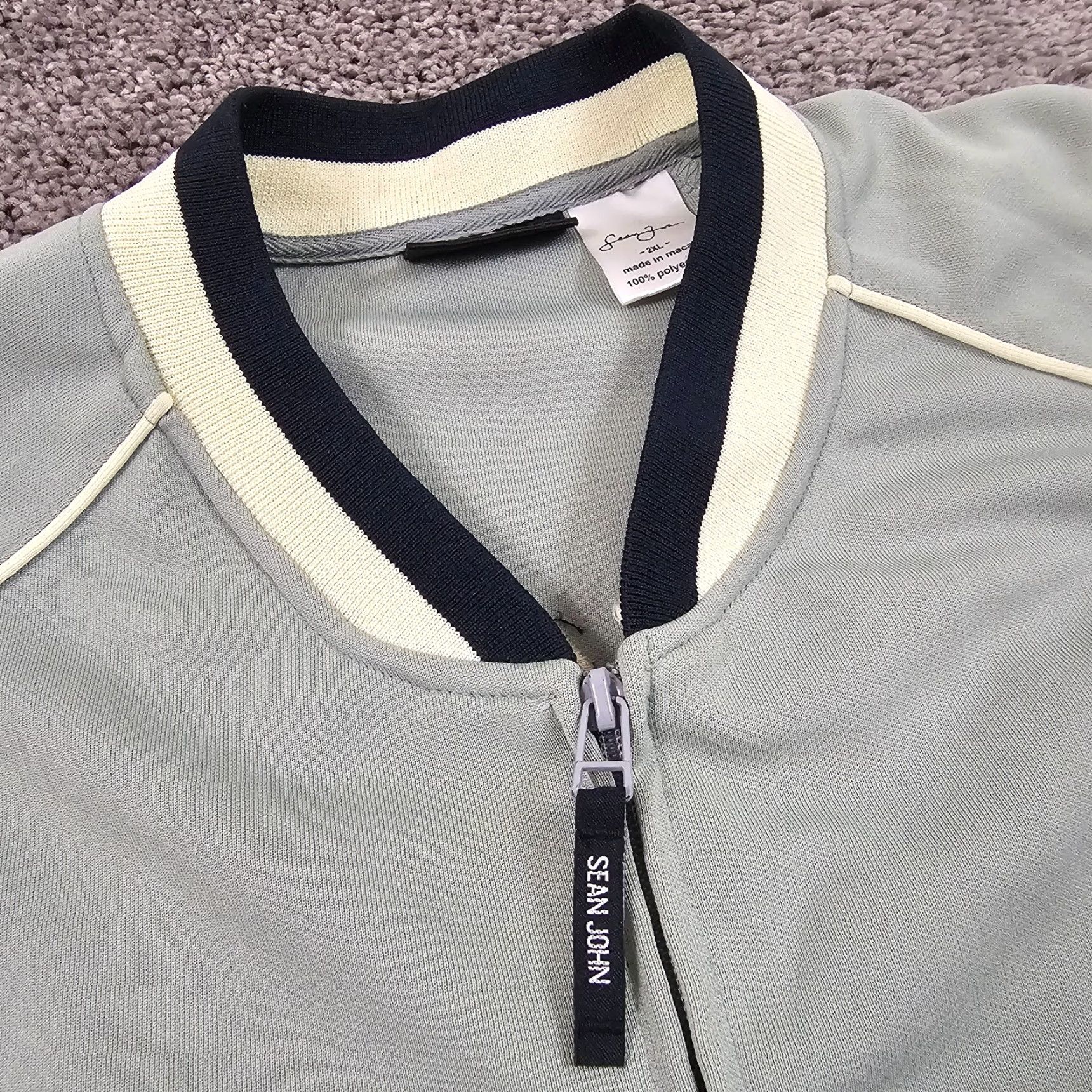 Sean John VINTAGE Sean John Jacket Men 2XL Gray Activewear Full Zip Baseball Y2K Hip Hop Size US XXL / EU 58 / 5 - 5 Thumbnail
