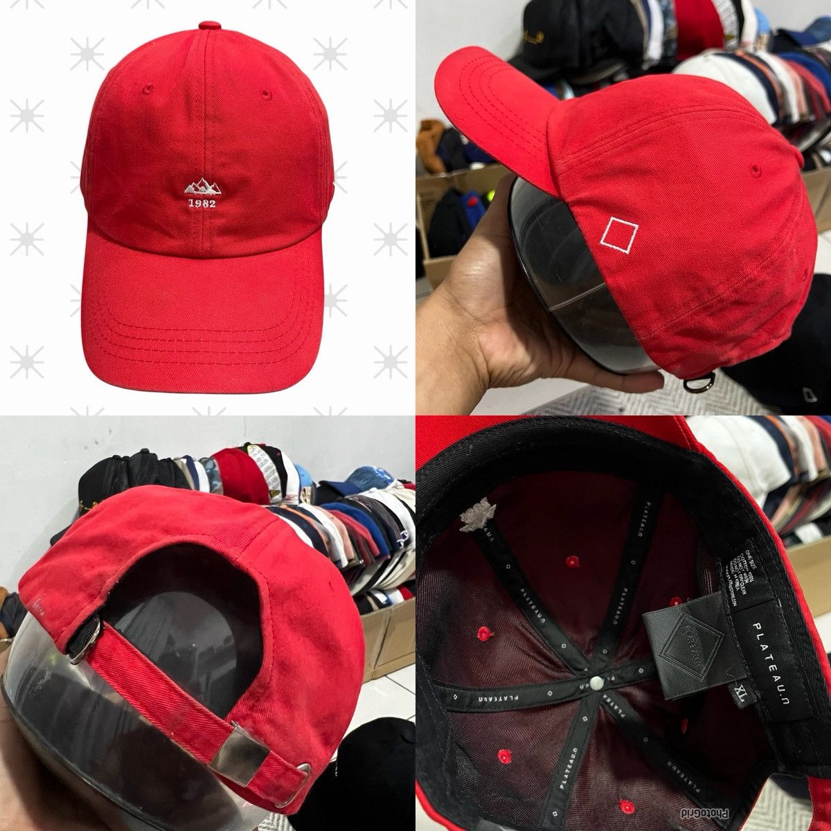 Other Plateau Mountain Logo 1982 L-XL 58-62cm Size ONE SIZE - 2 Thumbnail