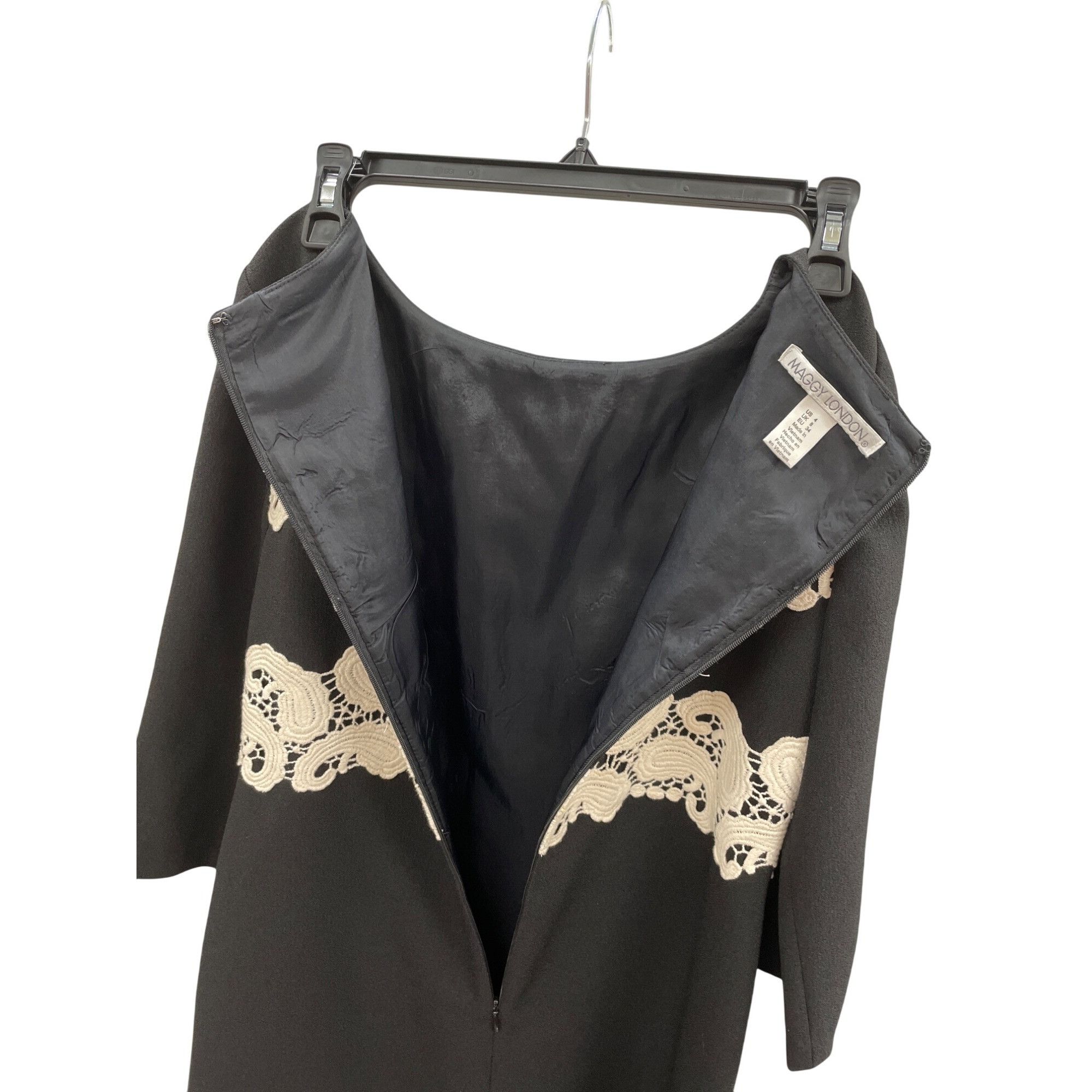 MAGGY LONDON Maggy London womans black seath embroided dress size 4 SKU 8 Size S / US 4 / IT 40 - 12 Thumbnail