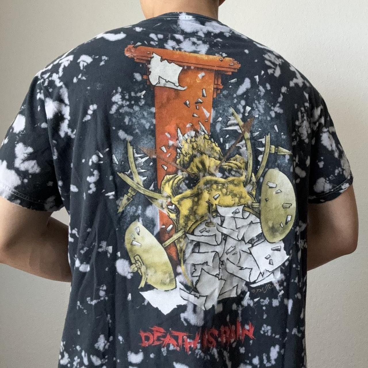 Band Tees × Metallica Metallica "Death is Pain" 2000s Band Graphic Black Tee Shirt Size US L / EU 52-54 / 3 - 3 Thumbnail
