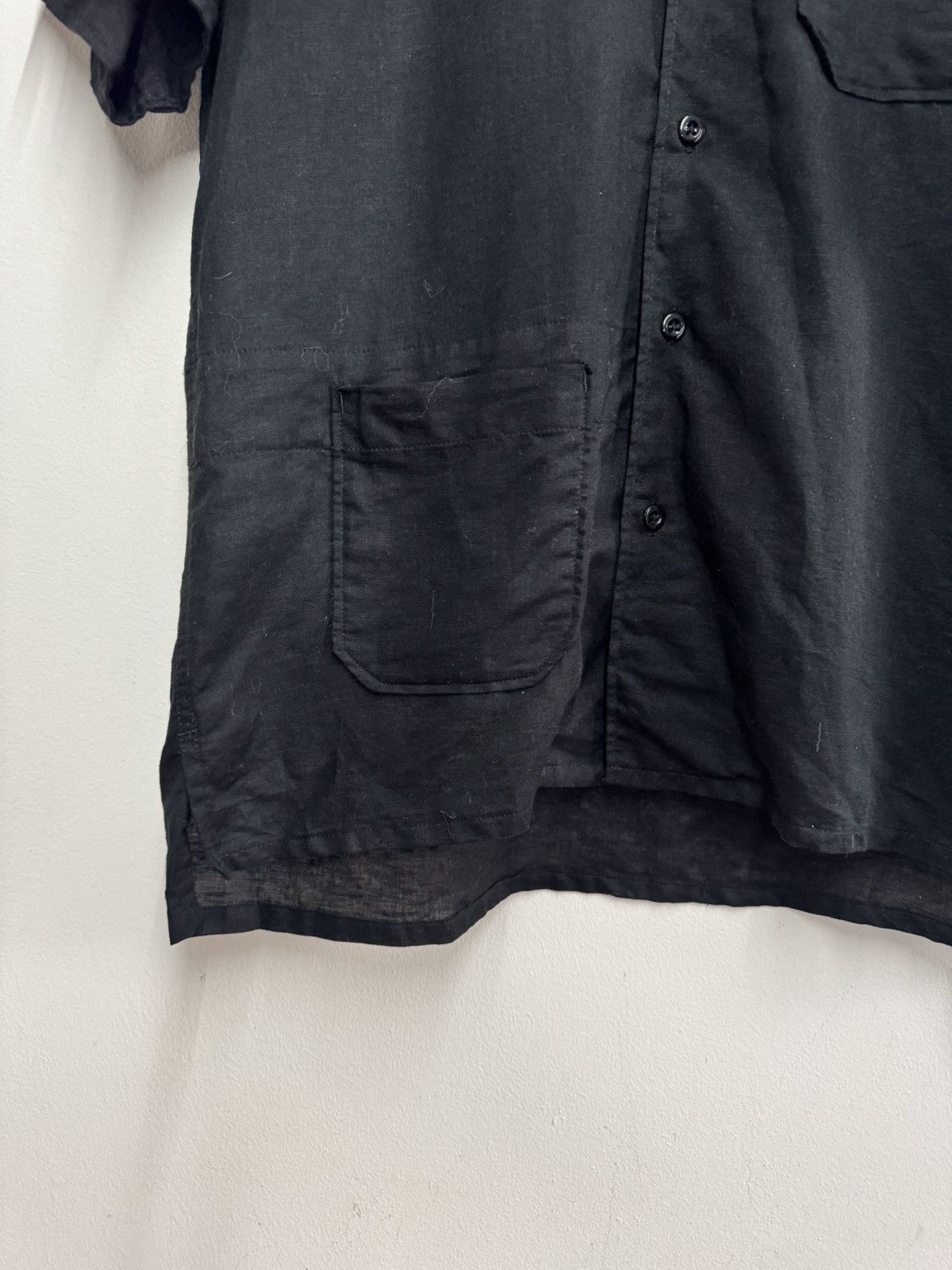 Engineered Garments Engineered Garments S/S Camp Shirt Black Linen Cotton Size S Size US S / EU 44-46 / 1 - 4 Thumbnail