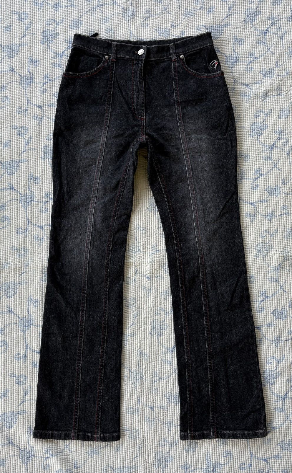Japanese Brand Japanese Green Club Streetwear Flared Denim Size US 30 / EU 46 - 1 Thumbnail