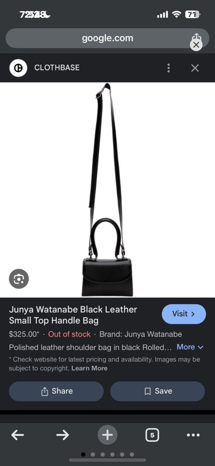 Junya Watanabe Top Handle Crossbody Size ONE SIZE - 1 Thumbnail