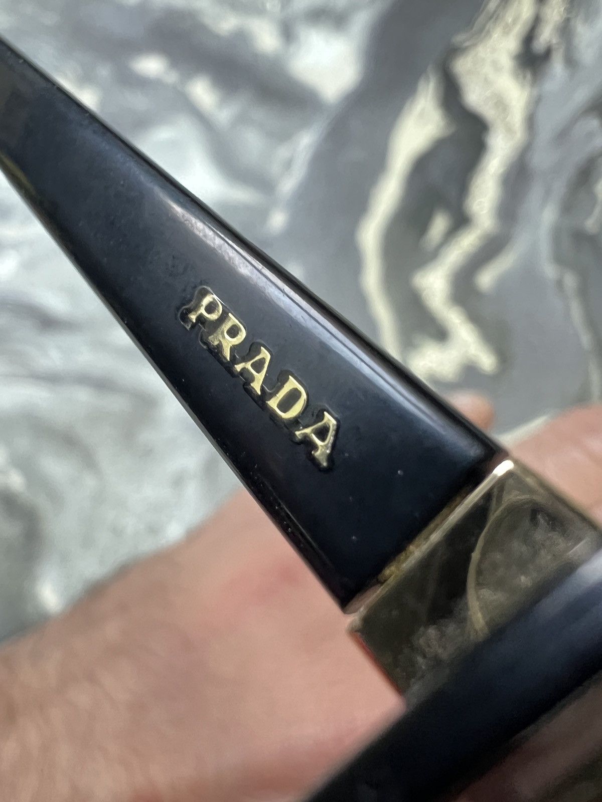 Miu Miu × Prada Prada vintage oversized sunglasses Size ONE SIZE - 4 Thumbnail