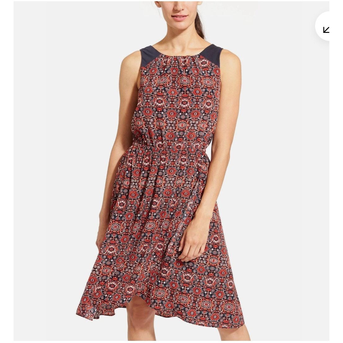 Athleta ATHLETA Printed Martinique Dress - Size Medium - Red Size M / US 6-8 / IT 42-44 - 1 Thumbnail