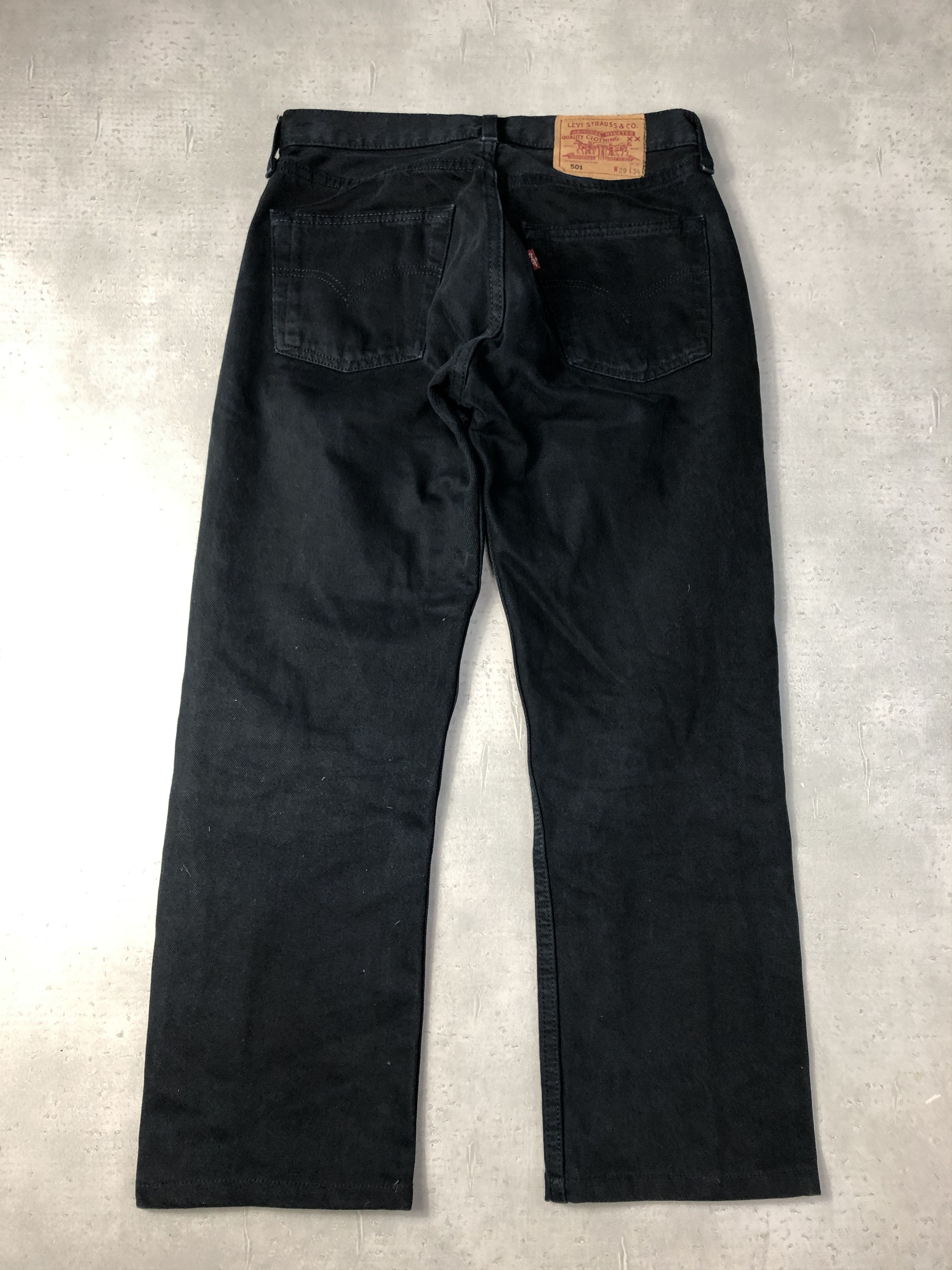 Levi's Levis 501 black denim pants 27-2-18 256 Size US 28 / EU 44 - 2 Thumbnail
