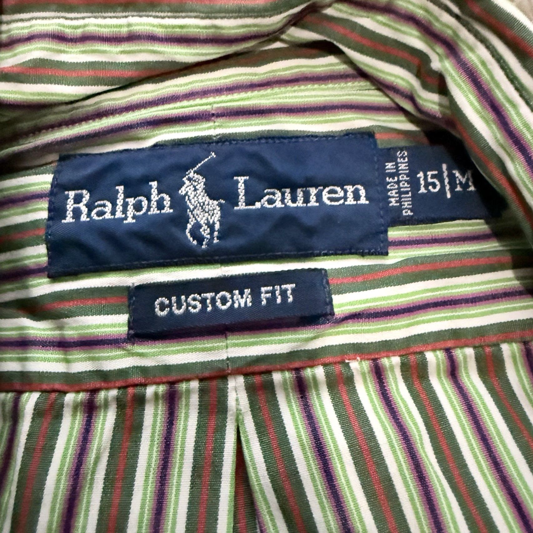 Ralph Lauren RALPH LAUREN Custom Fit Striped Long Sleeve Button-Up Shirt Mens Size M Multicolor Size US M / EU 48-50 / 2 - 4 Thumbnail