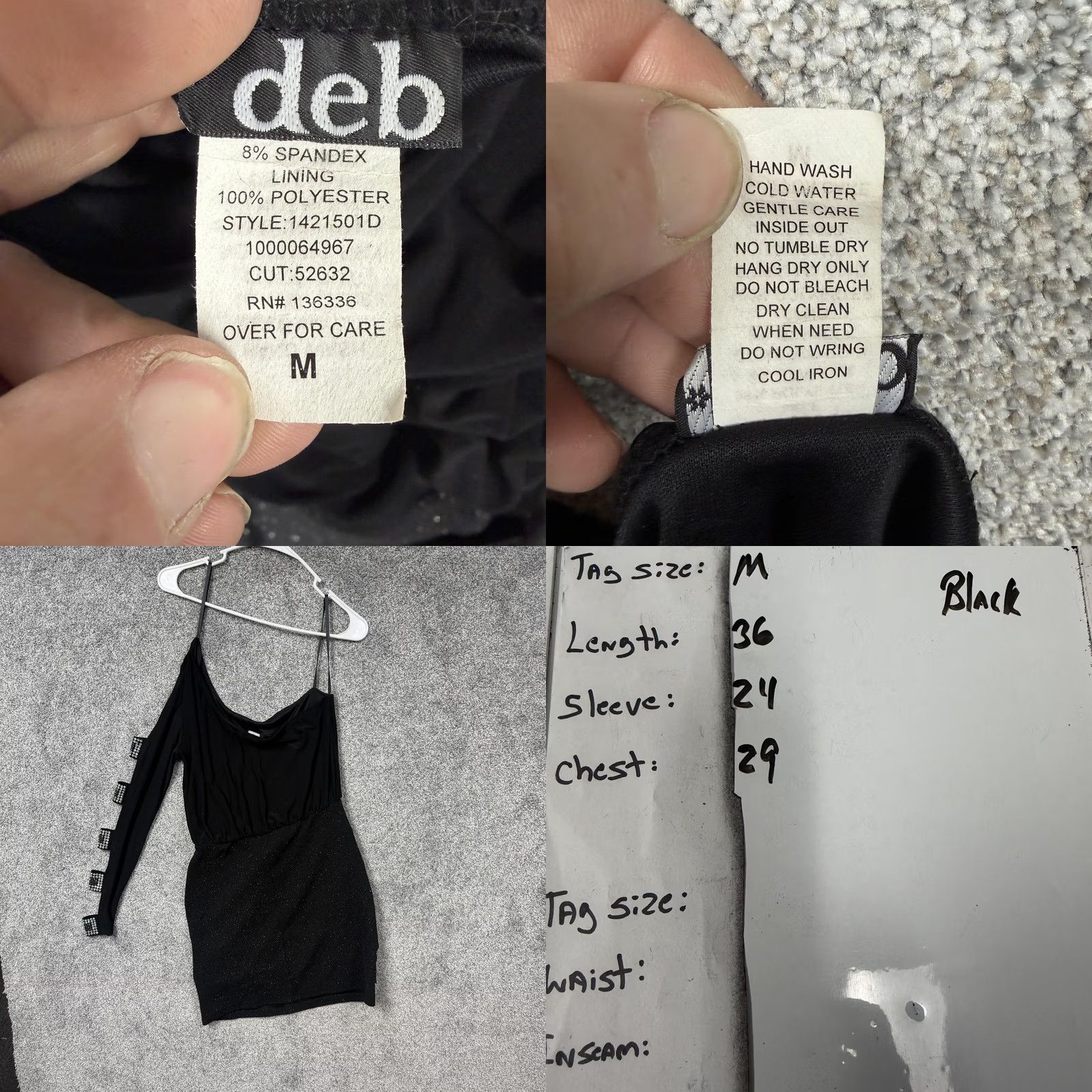 Vintage VINTAGE Deb Bodycon Dress M Dark Coquette Whimsigoth Baddie Clubwear Cyber Party Y2K Size M / US 6-8 / IT 42-44 - 8 Thumbnail