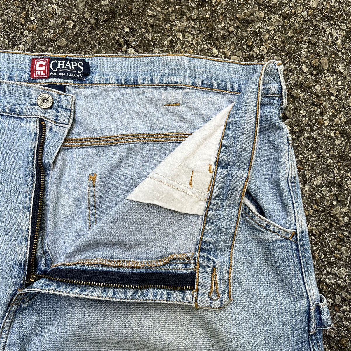 Polo Ralph Lauren × Vintage BAGGY JEANS POLO RALPH LAUREN CARPENTER DENIM SKATER JNCO Size US 38 / EU 54 - 8 Thumbnail