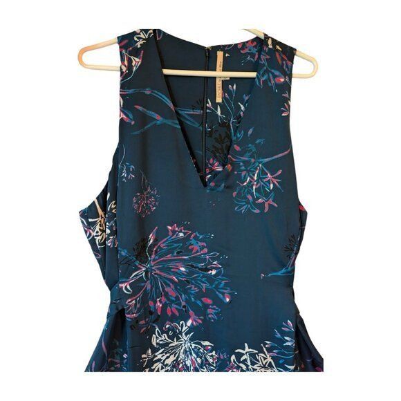 Other Rachel Roy Blue Floral Plus Size Sleeveless Dress 22W Size 3XL / US 20-22 - 3 Thumbnail