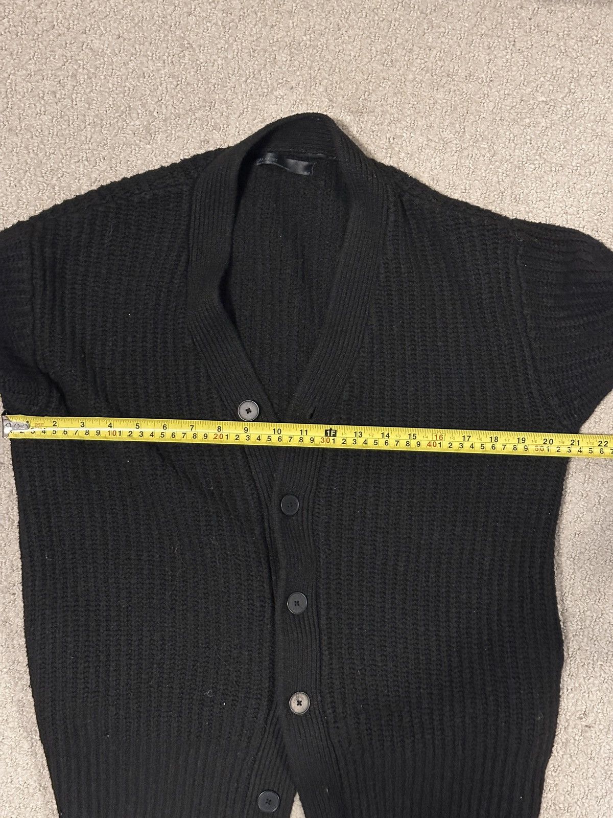 Oak + Fort × Vintage Black Cardigan Boxy Fit Size US XS / EU 42 / 0 - 3 Thumbnail