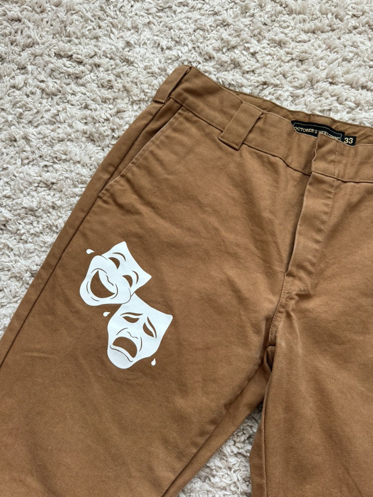 October's Very Own October’s Very Own (OVO)“Laugh Now Cry Later” Workwear Pants Size US 33 - 4 Thumbnail