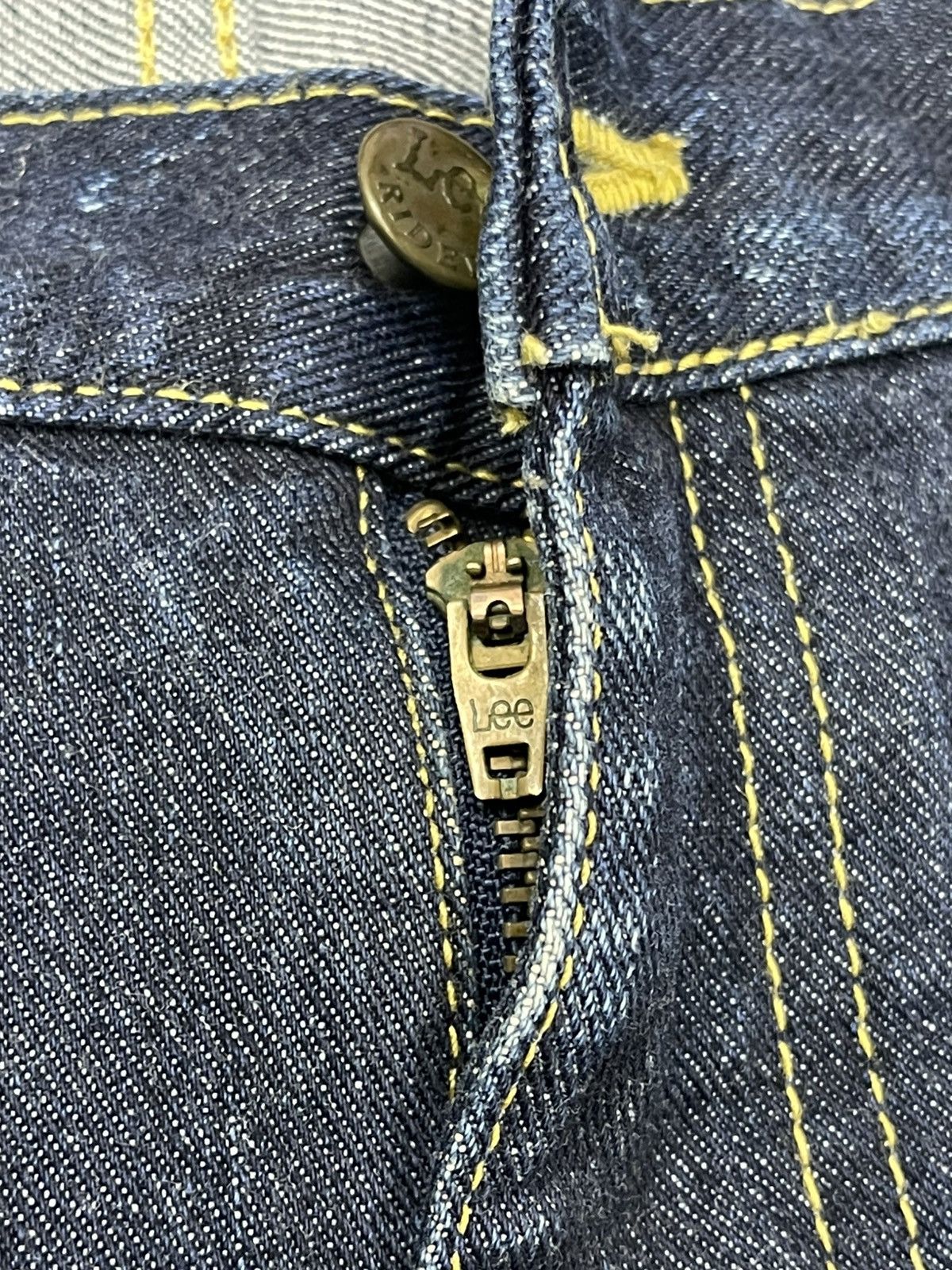 Lee Lee Riders Dark Wash Regular Fit Jeans - Distressed & Faded Size US 44 / EU 60 - 8 Thumbnail