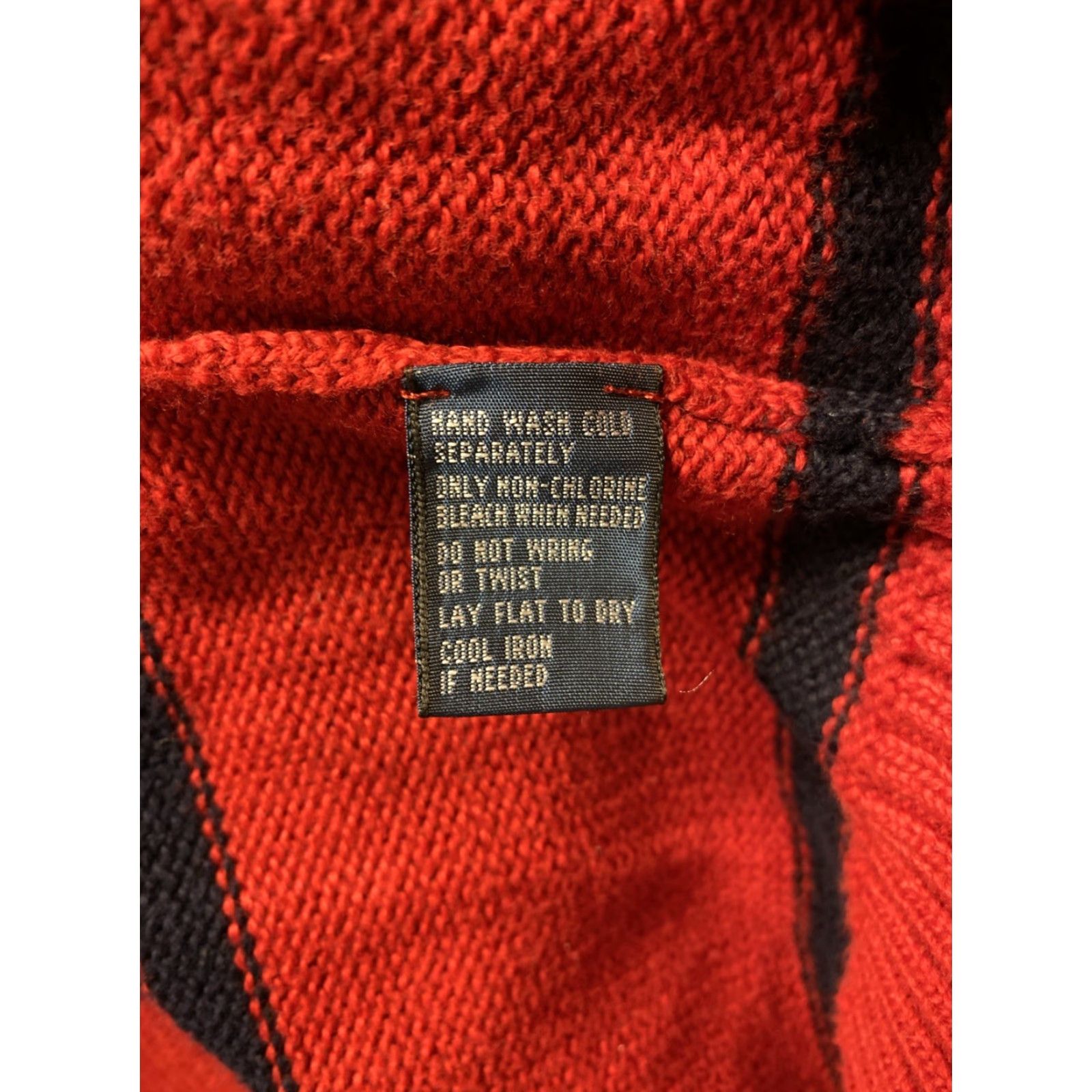 Polo Ralph Lauren Polo Ralph Lauren Men’s Sweater Quarter-Zip Knit Red Striped XL Long Sleeve Zip Logo Embroidered Size US XL / EU 56 / 4 - 8 Thumbnail
