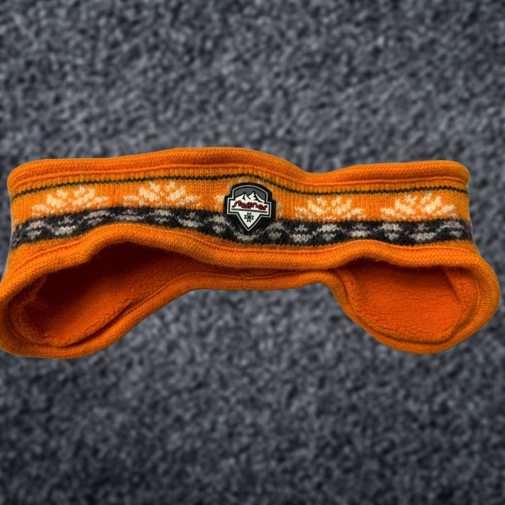 Vintage steffner Wool Headband Orange Women Headband Wool Eco-Friendly Casual Band Modern Style Size ONE SIZE - 1 Thumbnail