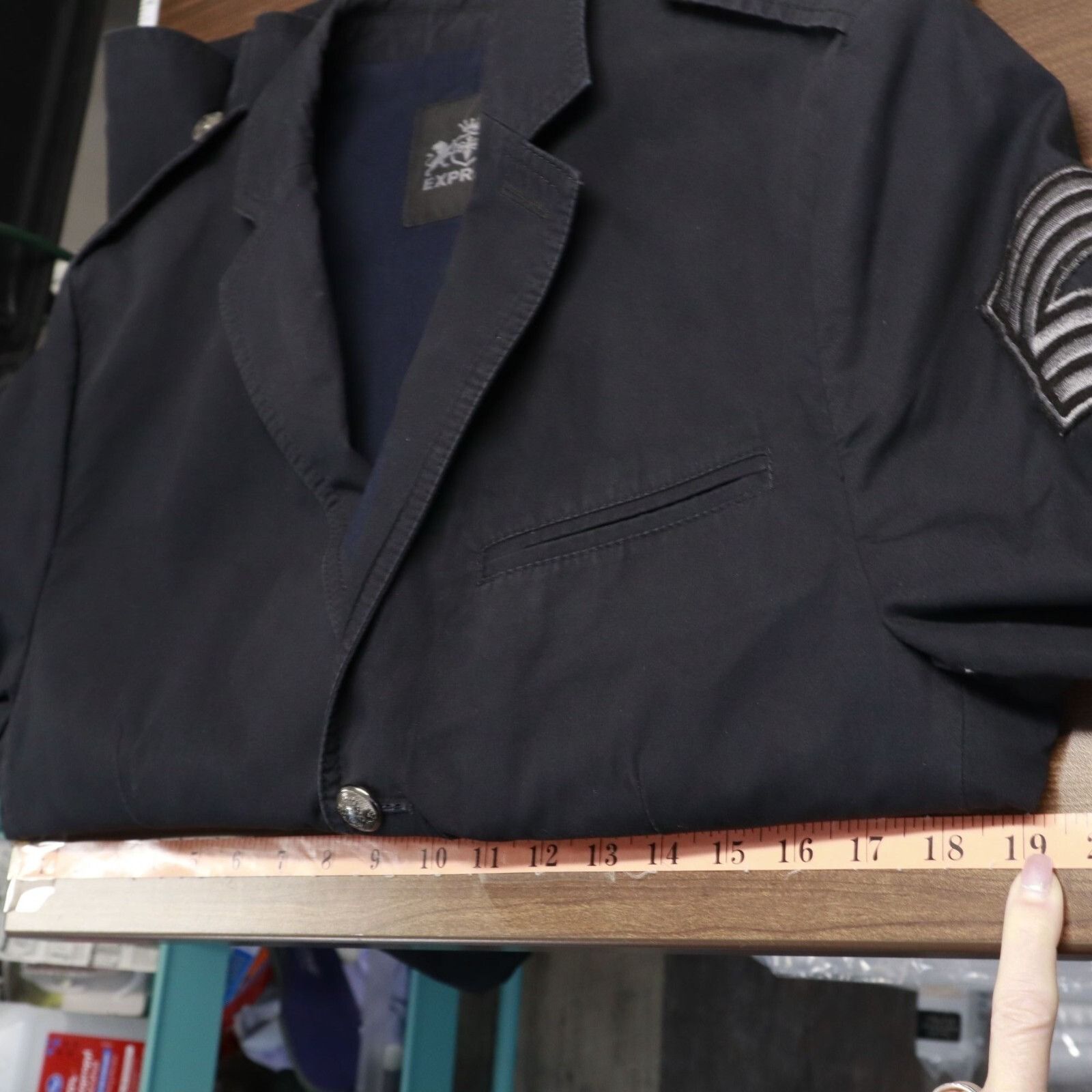 Express Express Blazer Men S Navy Military Dapper Streetwear Preppy Size US S / EU 44-46 / 1 - 13 Thumbnail