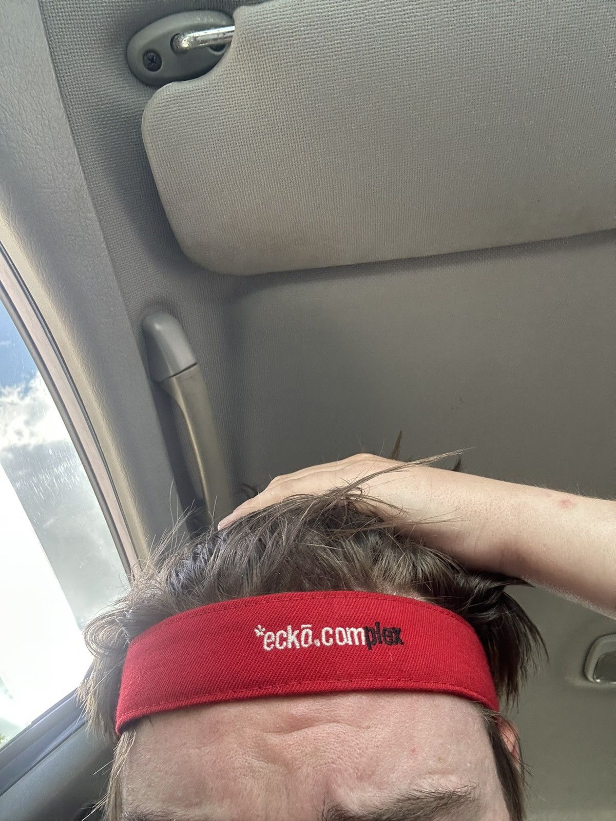 Ecko Unltd. × Vintage Ecko Unltd Red Logo Visor Streetwear Y2K Cap Size ONE SIZE - 5 Thumbnail