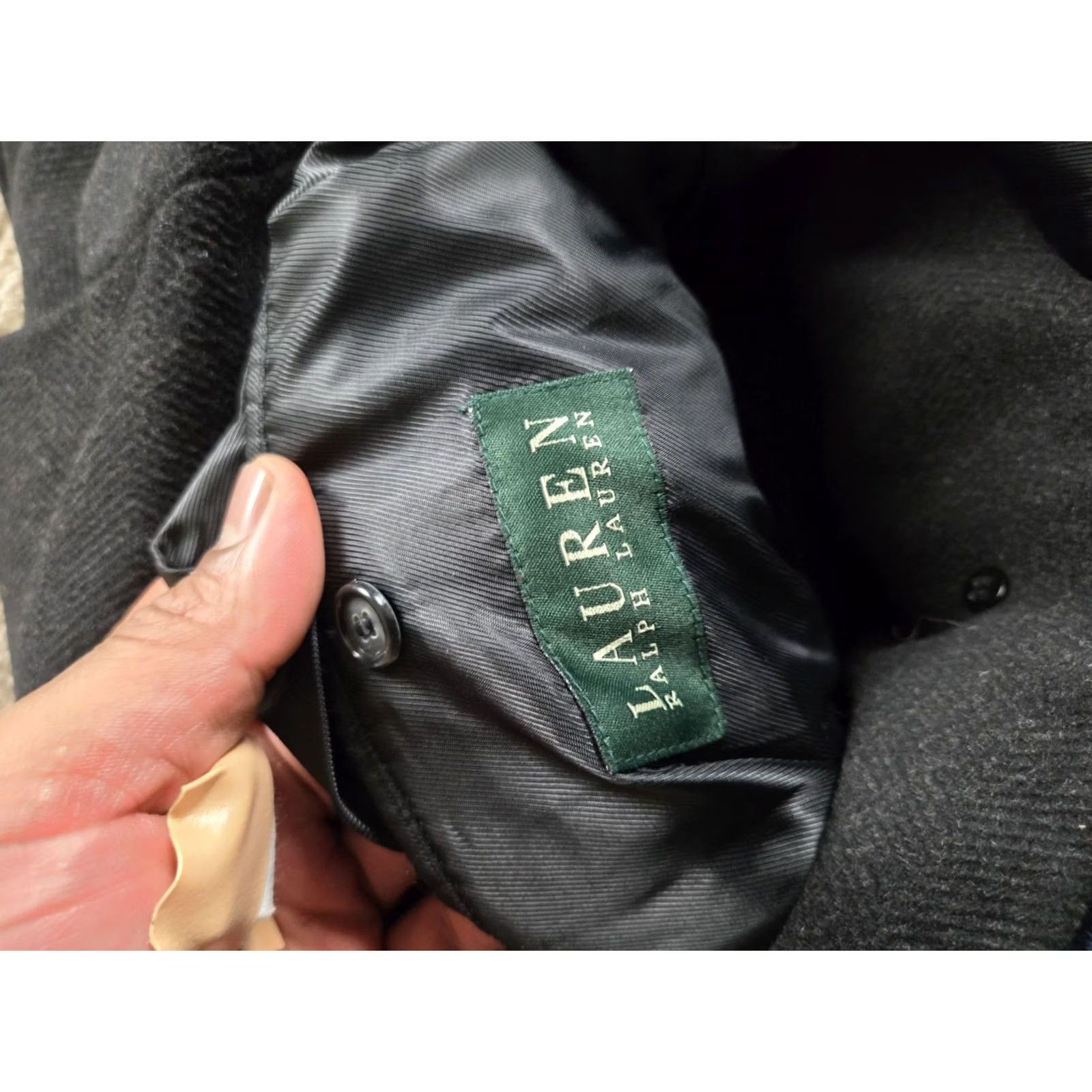 Ralph Lauren Lauren Ralph Lauren Overcoat Mens 46L Wool Cashmere Gray Herringbone Coat Long Wool Blend Button Pockets Classic 46L Mens Winter Vintage No N/A Size US S / EU 44-46 / 1 - 4 Thumbnail