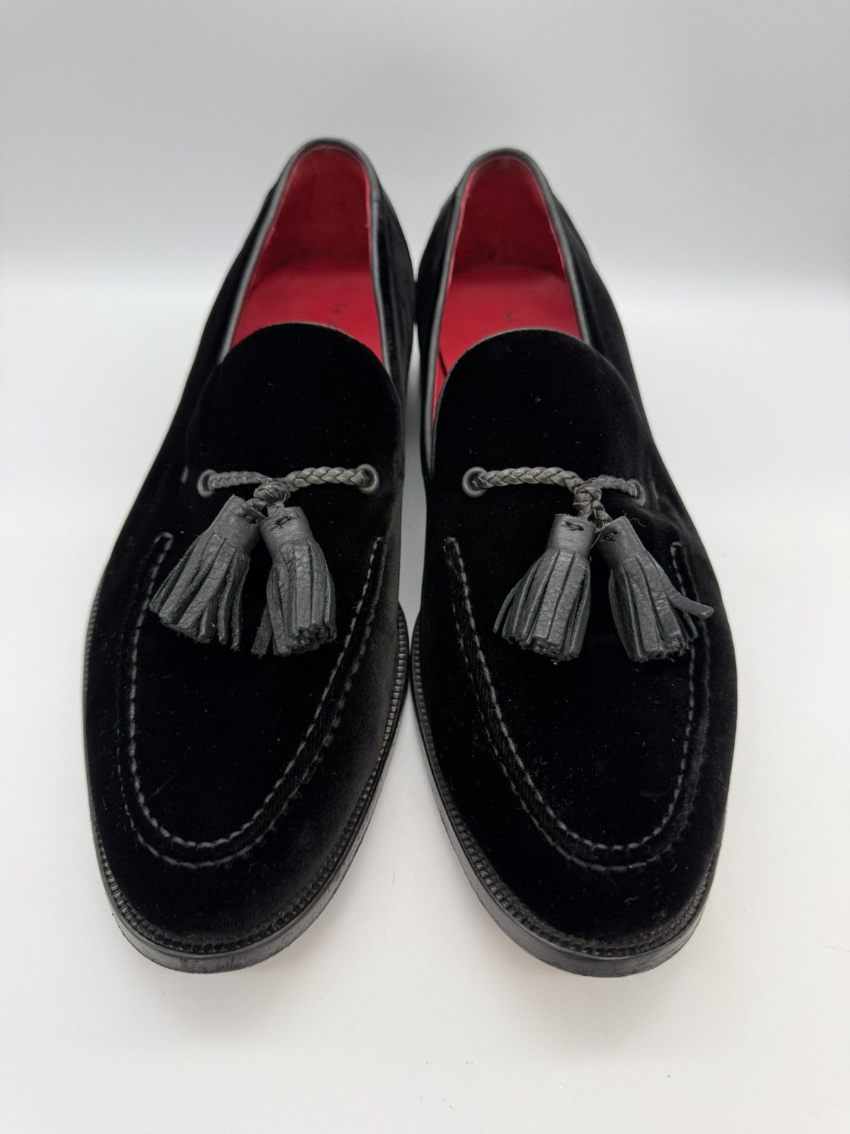 Harrys Of London Harrys of London "Shelley" Black Velvet Tassel Loafers US 11 Size US 11 / EU 44 - 2 Thumbnail